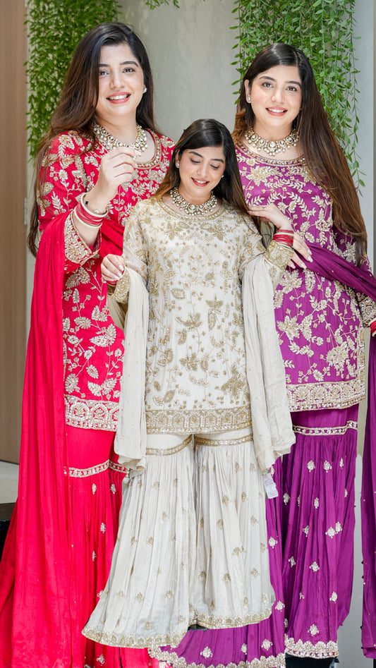 Raabta Hand Embroidered Sharara Set