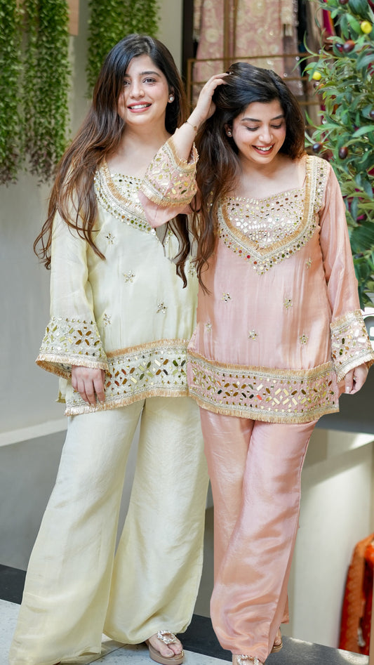 Anvitha Mirror Detailing Co ord Set