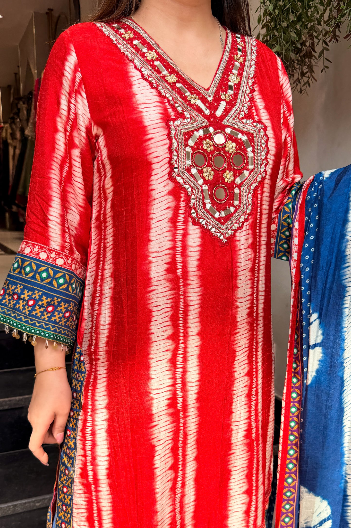 Kishwer Mirror Embroidered Suit Set