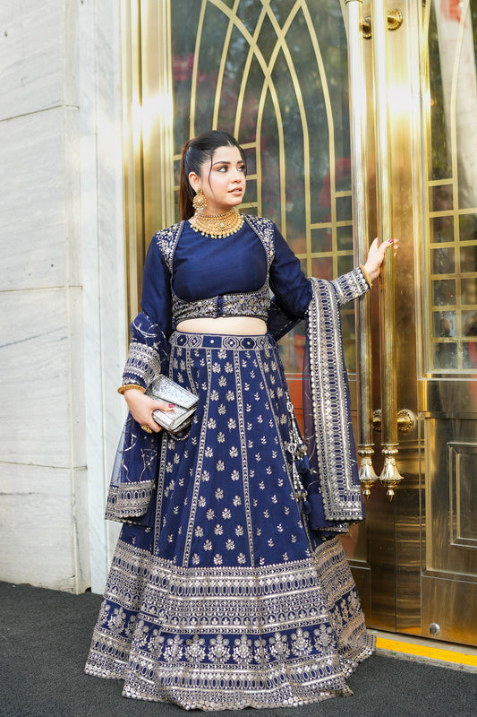 Heer Hand Embroidered Lehenga