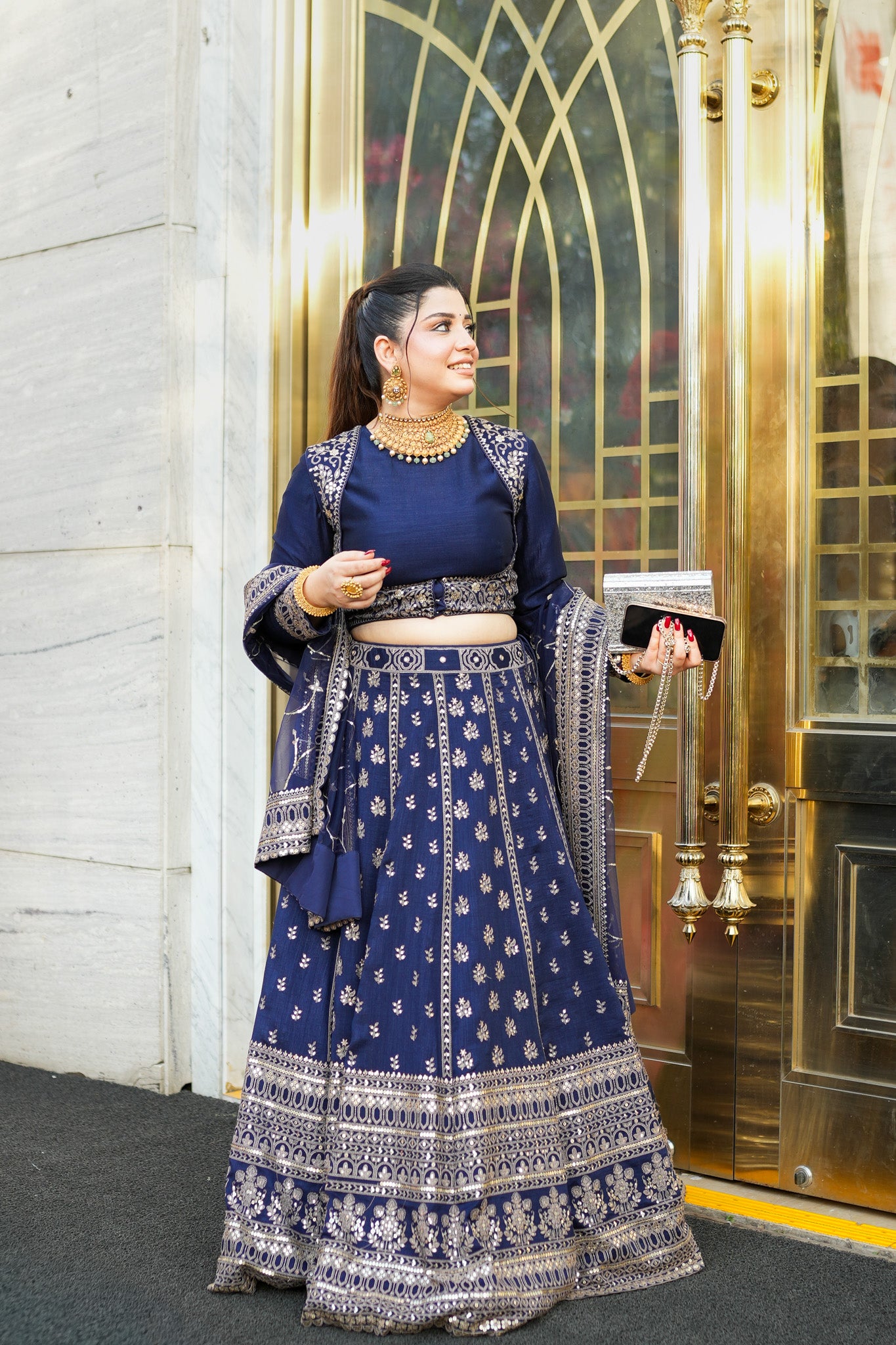 Heer Hand Embroidered Lehenga