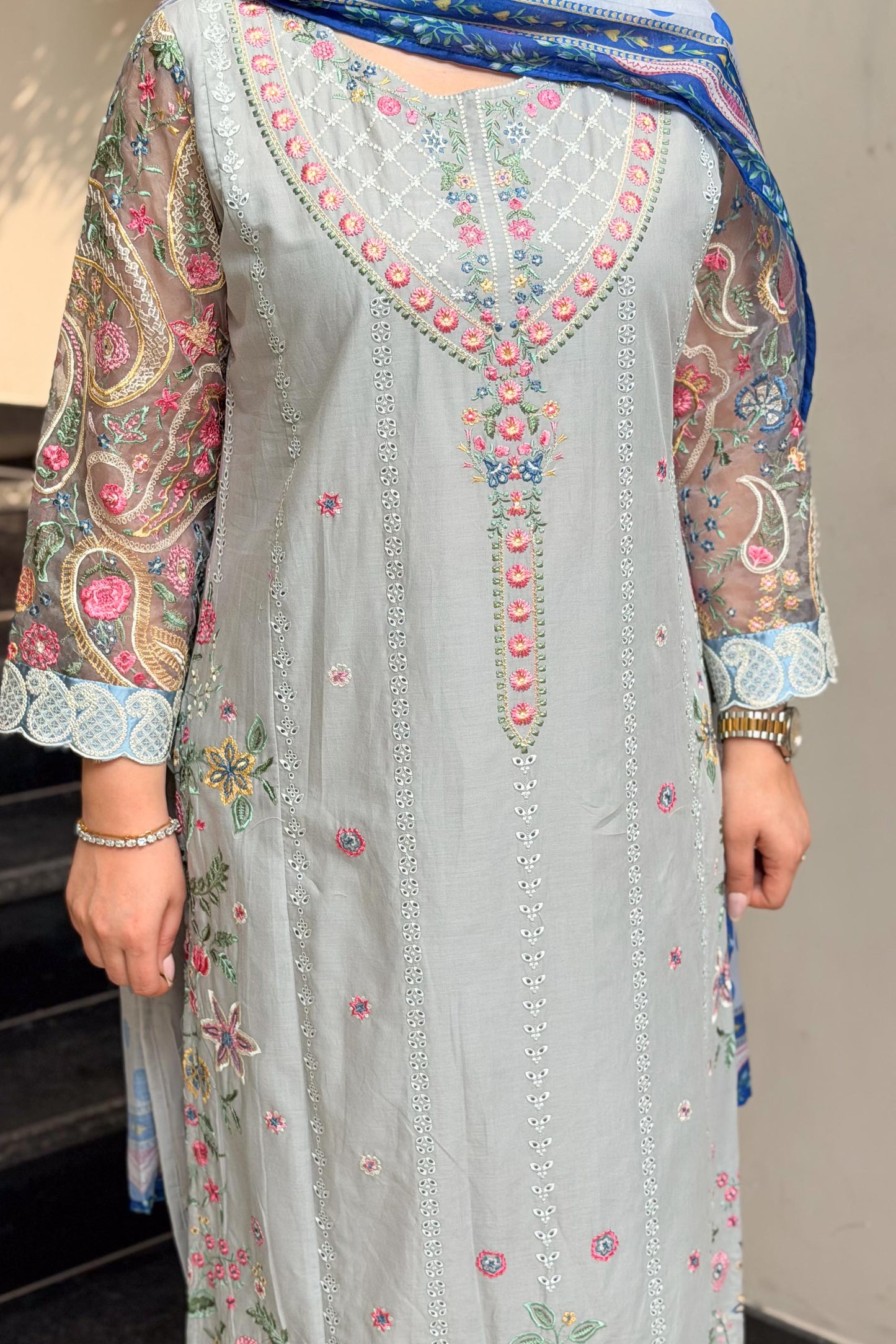 Sabeeka Pakistani Embroidered Suit Set
