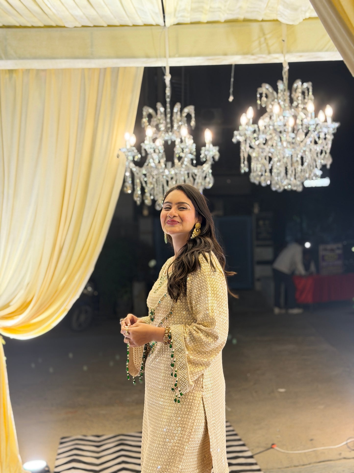 Aqsa Hand Embroidered Suit Set