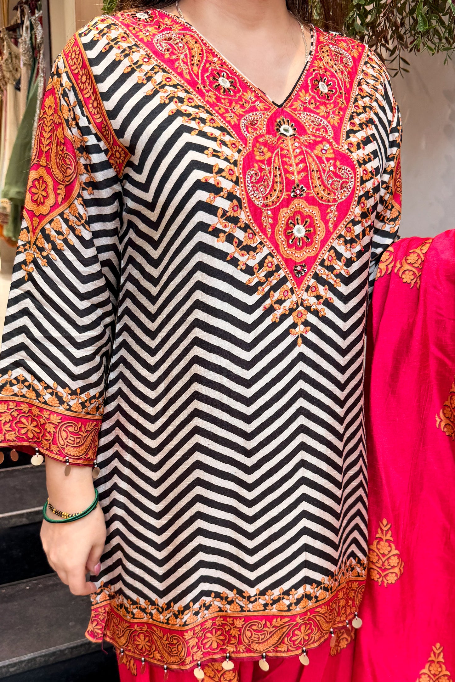 Eshvika Embroidered & Printed Suit Set