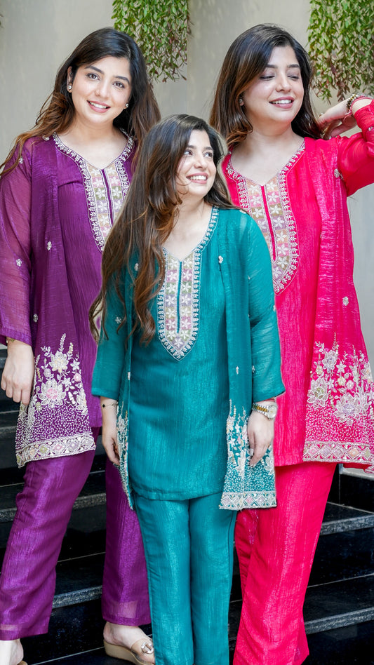 Divira Embroidered Co ord Set