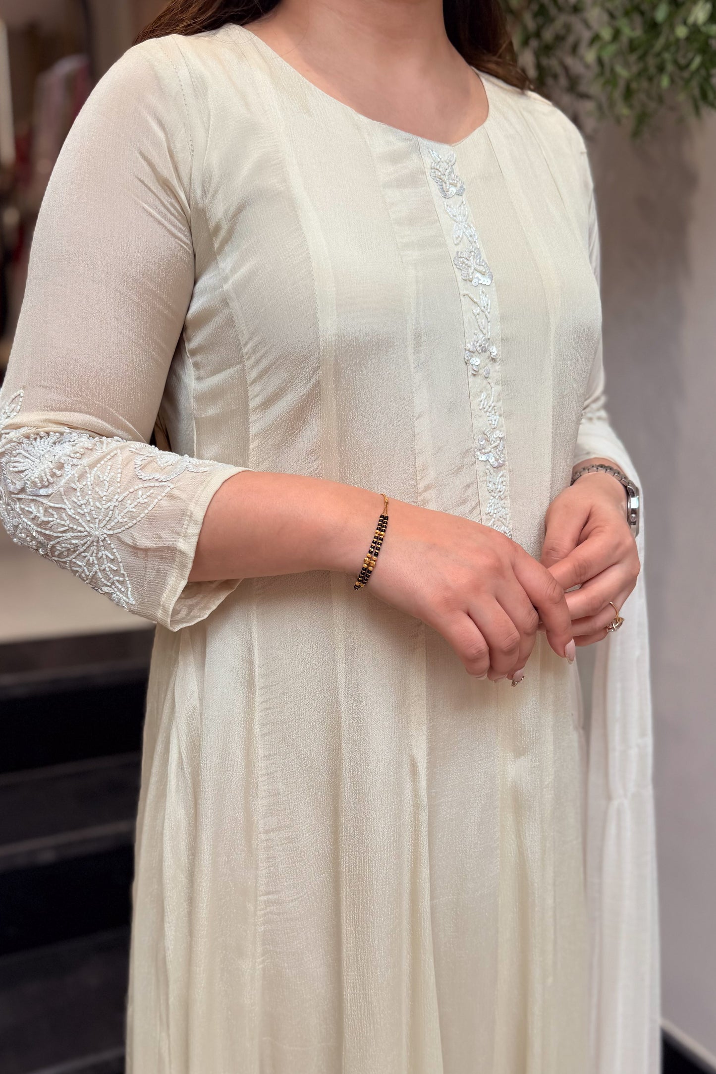 Mishita Embroidered Anarkali Suit Set