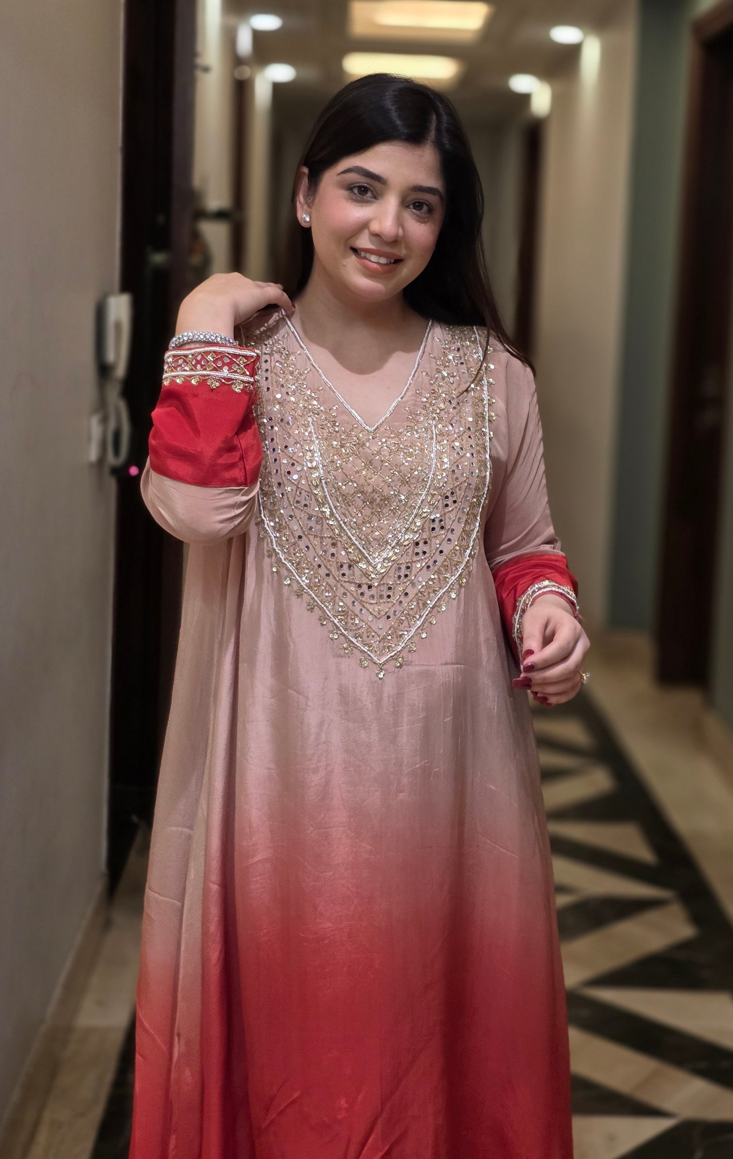 Samreen Embroidered Ombre Co ord Set