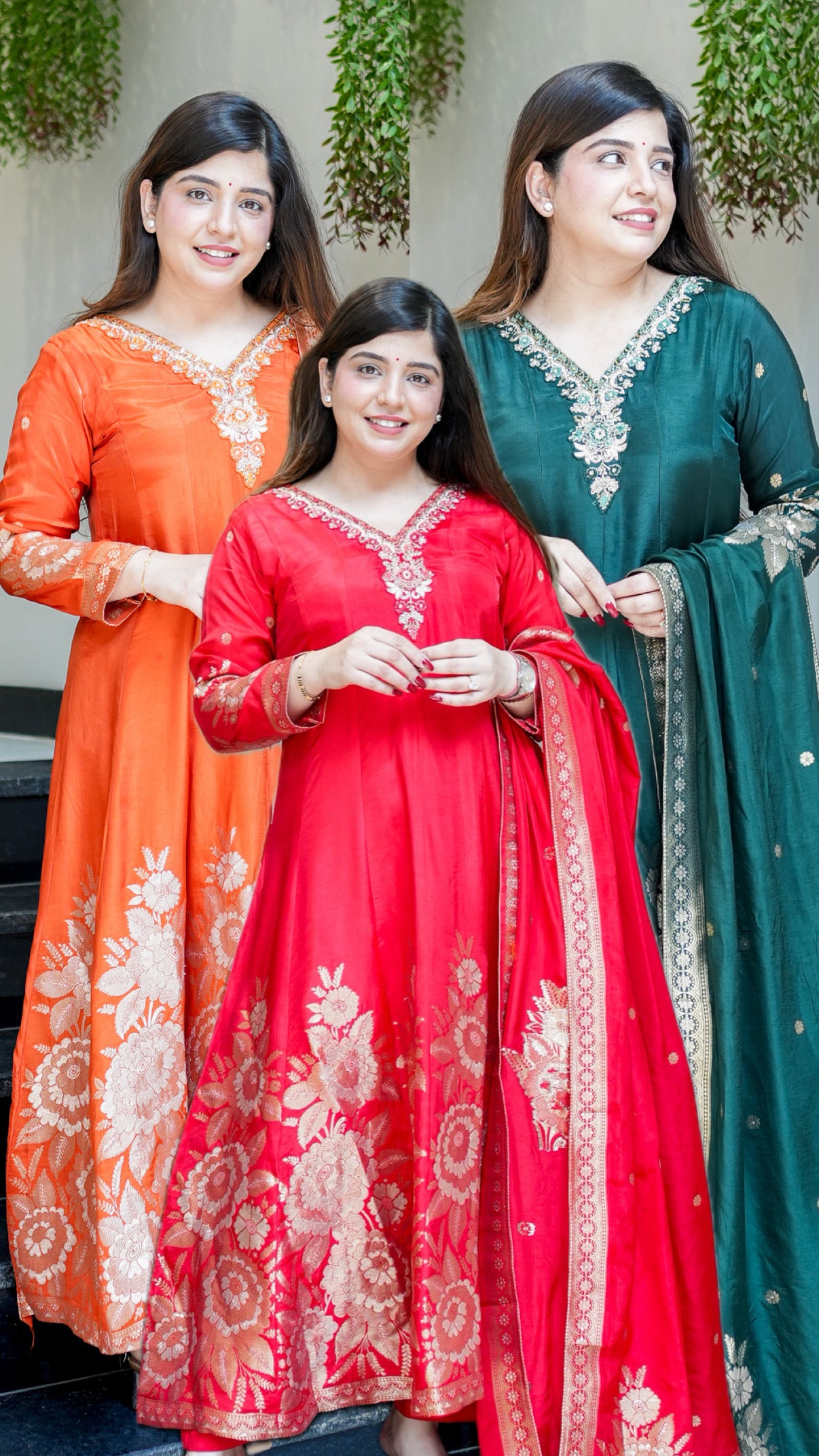 Isira Embroidered Anarkali Suit Set