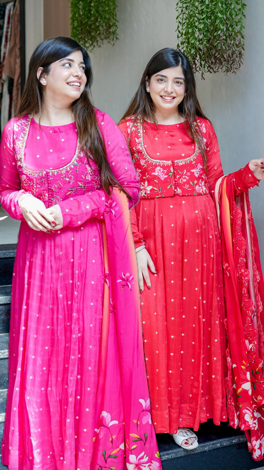 Aira Embroidered Anarkali Suit Set