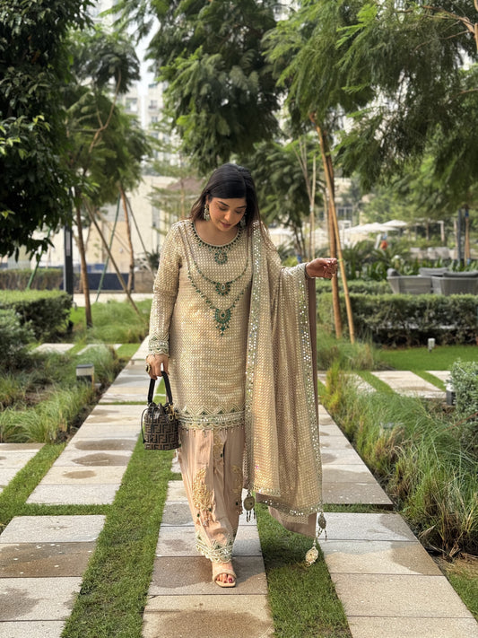 Eshara Hand Embroidered Suit Set