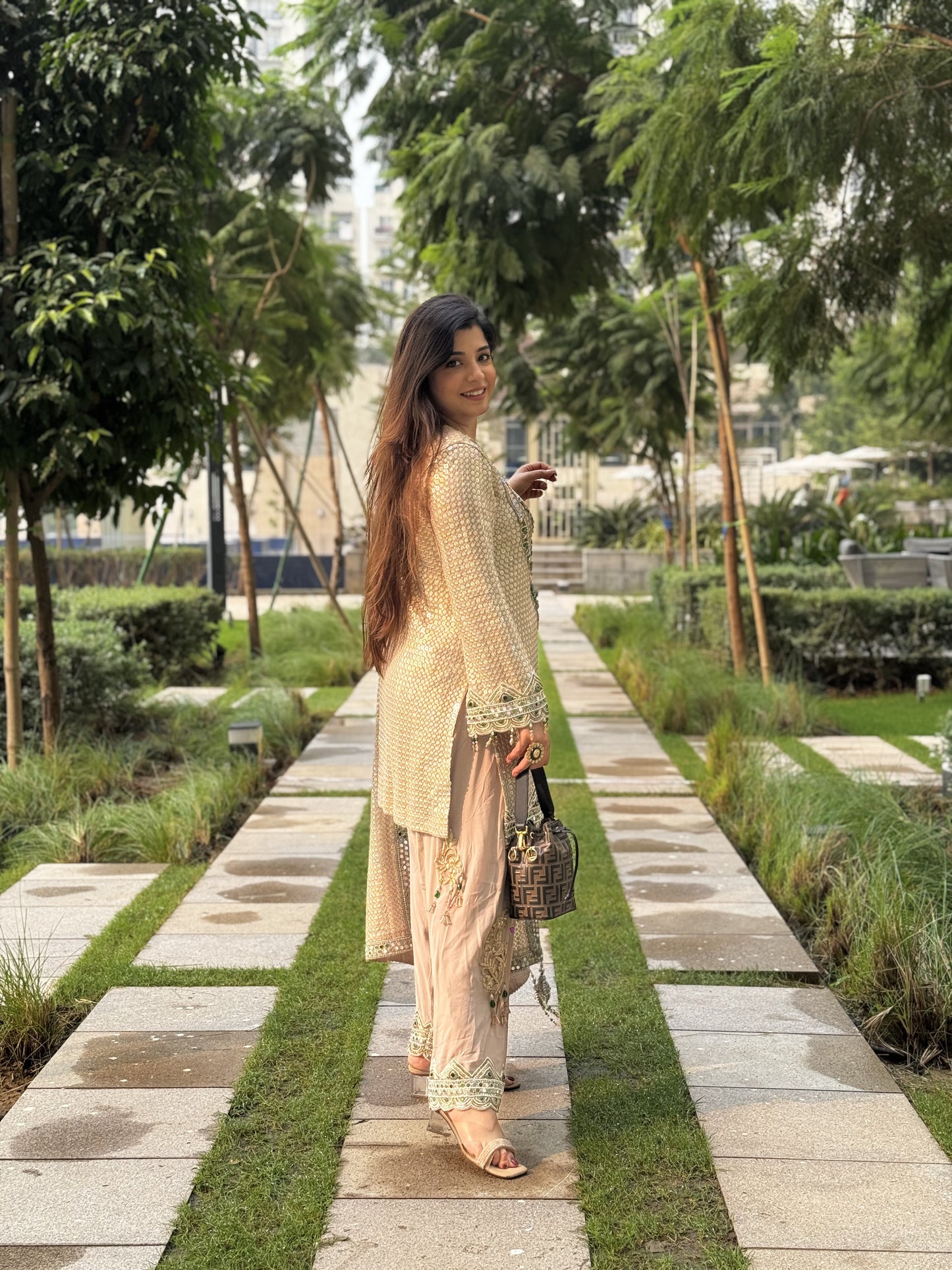 Eshara Hand Embroidered Suit Set