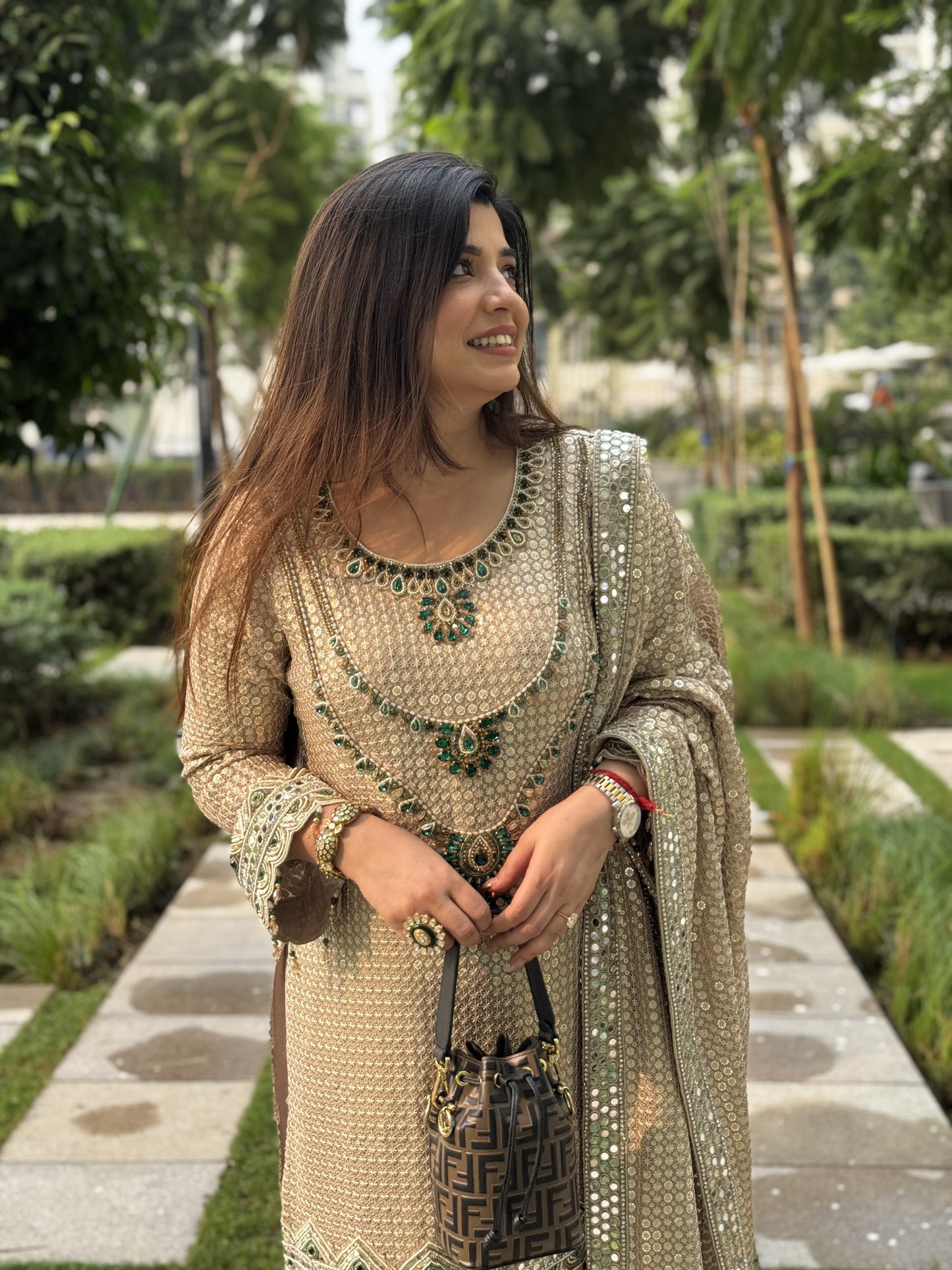 Eshara Hand Embroidered Suit Set