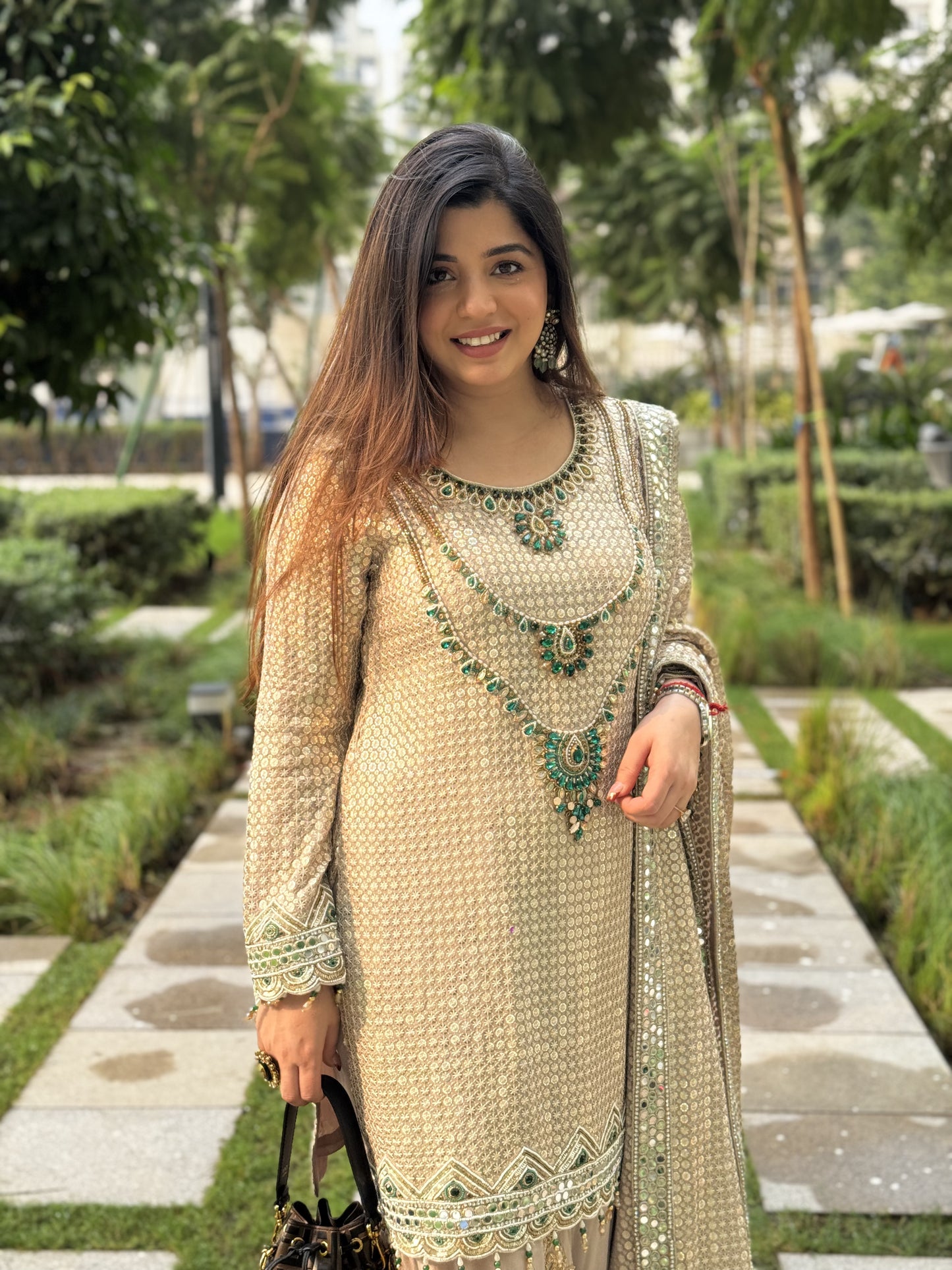 Eshara Hand Embroidered Suit Set