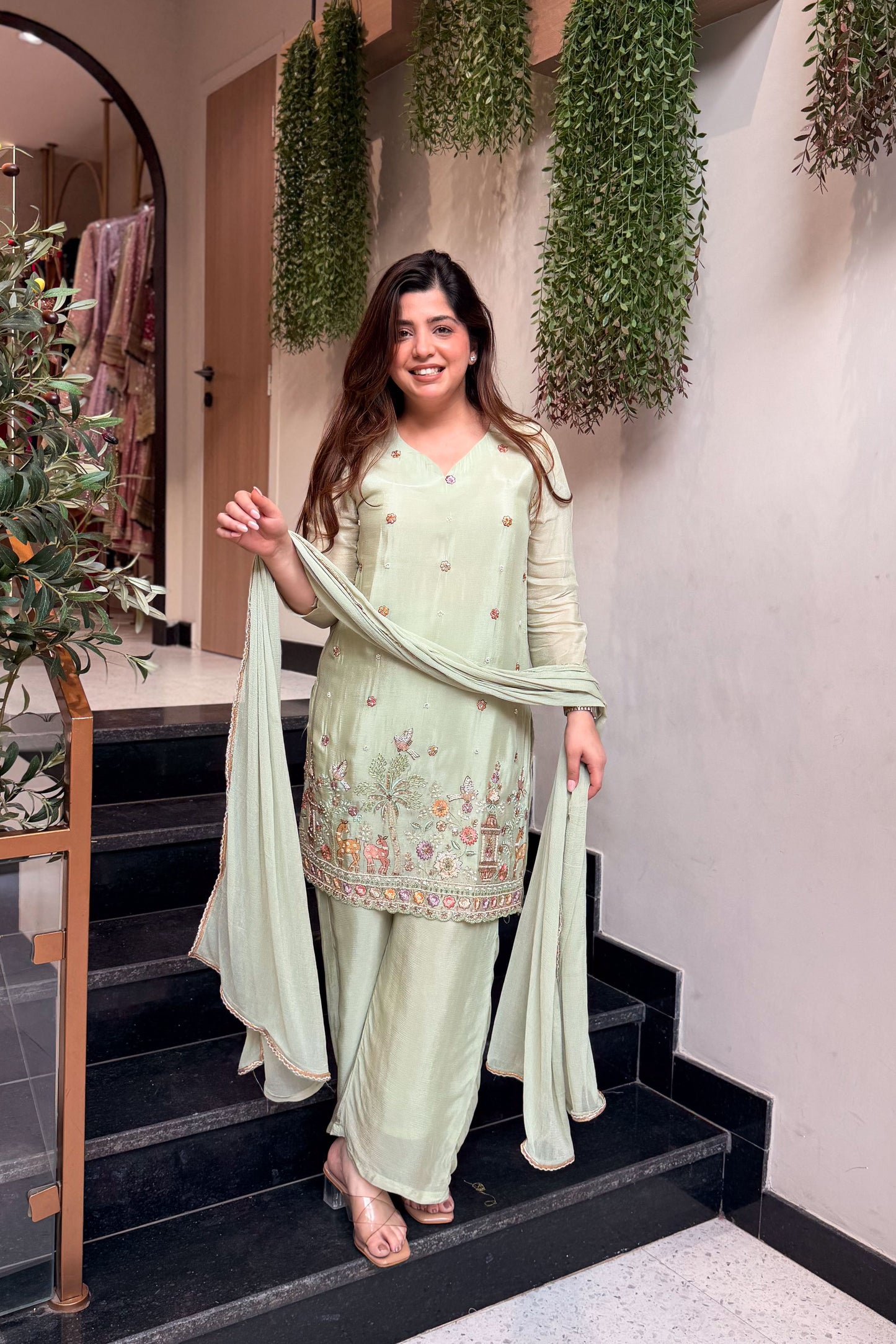 Ridhima Hand Embroidered Suit Set