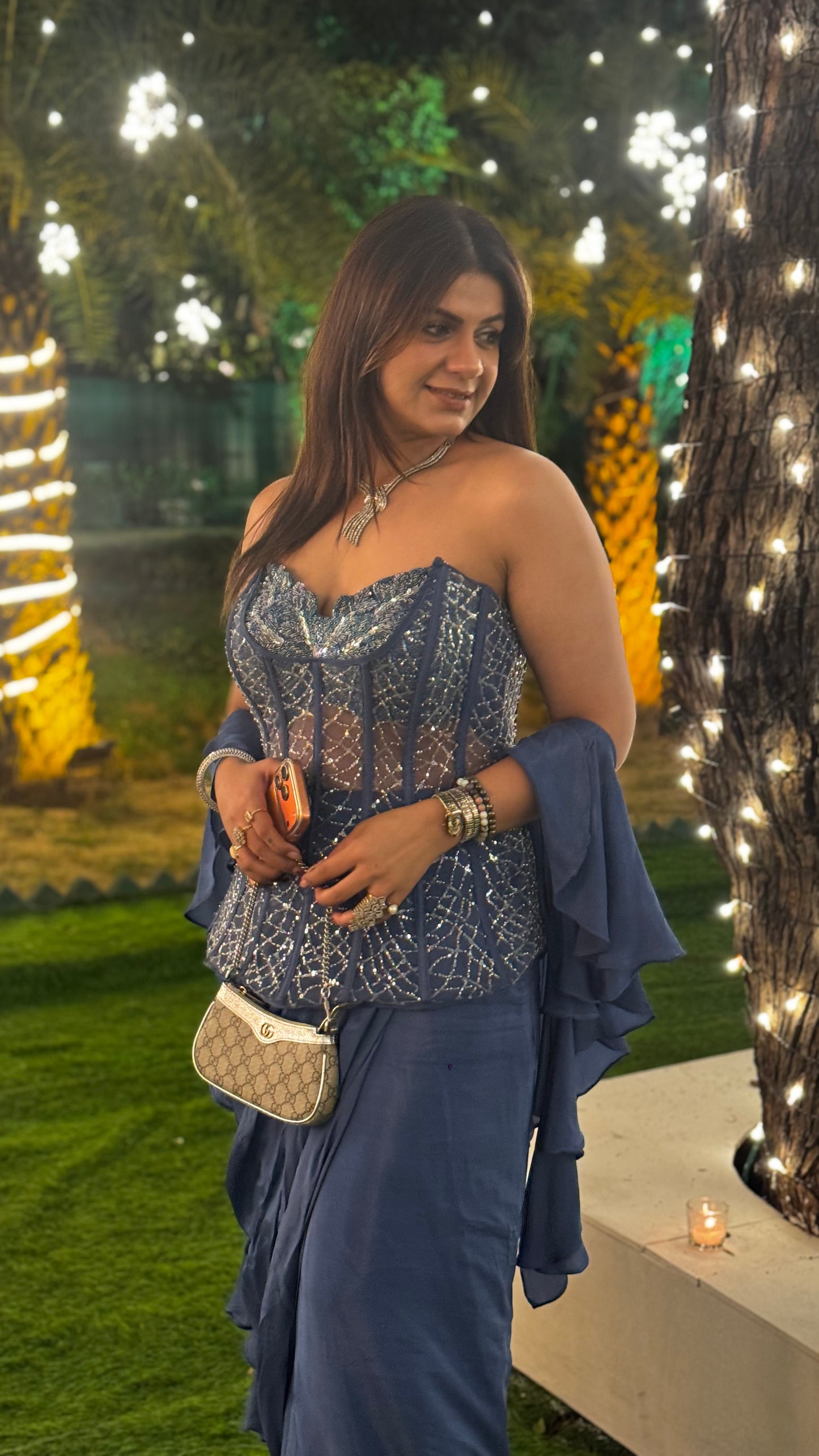 Nisira Embroidered Indowestern Outfit