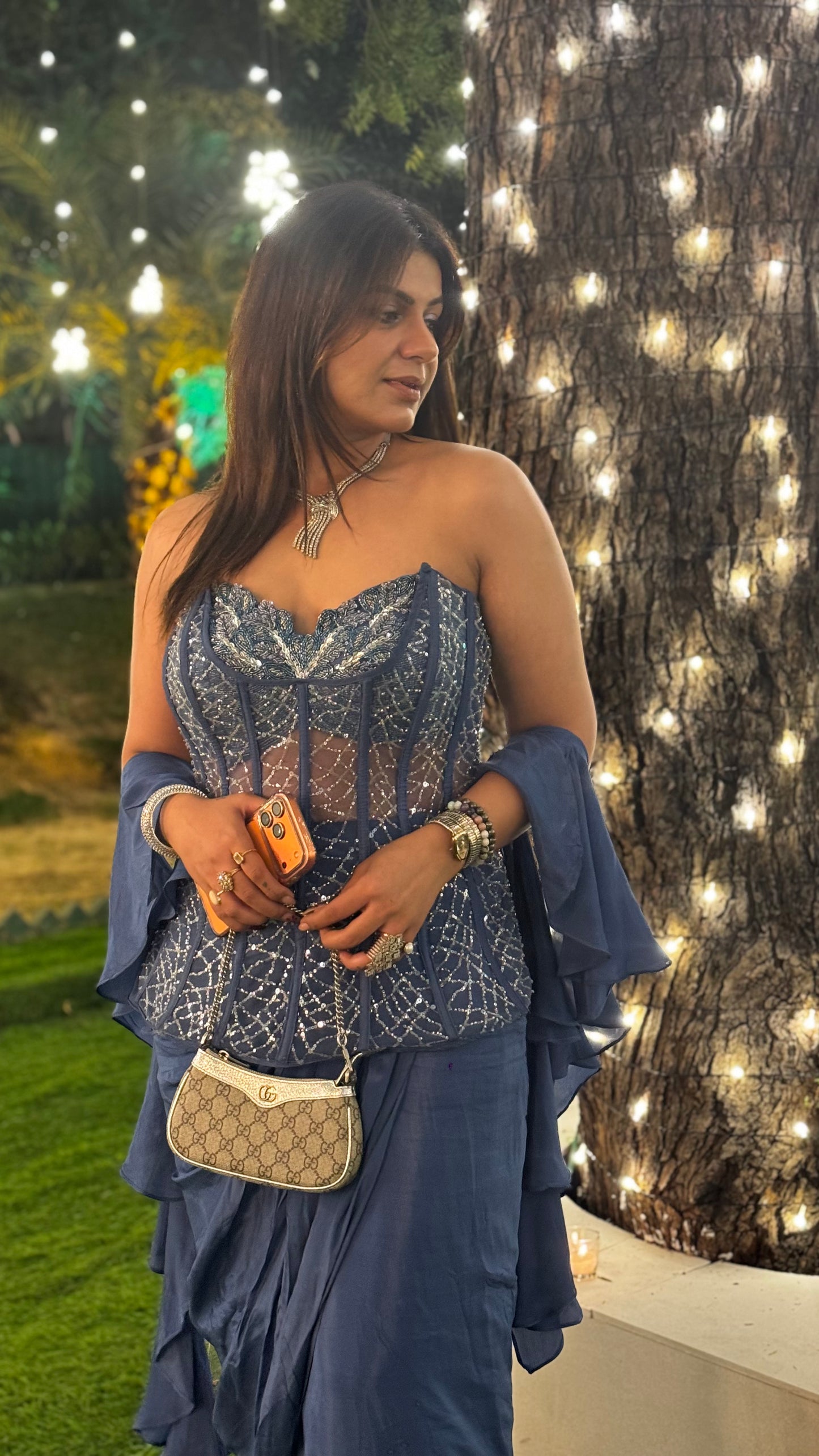 Nisira Embroidered Indowestern Outfit
