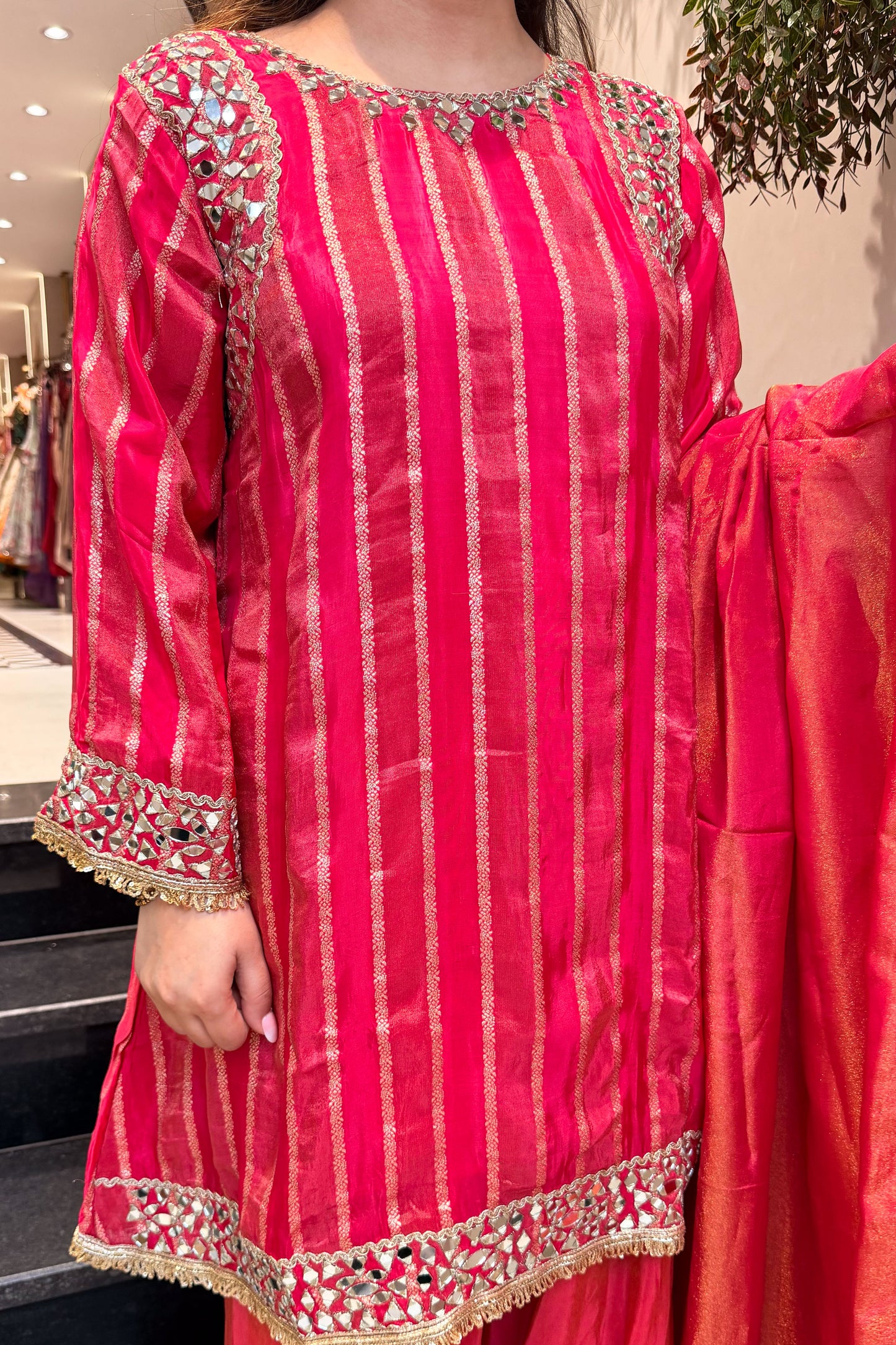 Nivisha Mirror Detailing Suit Set