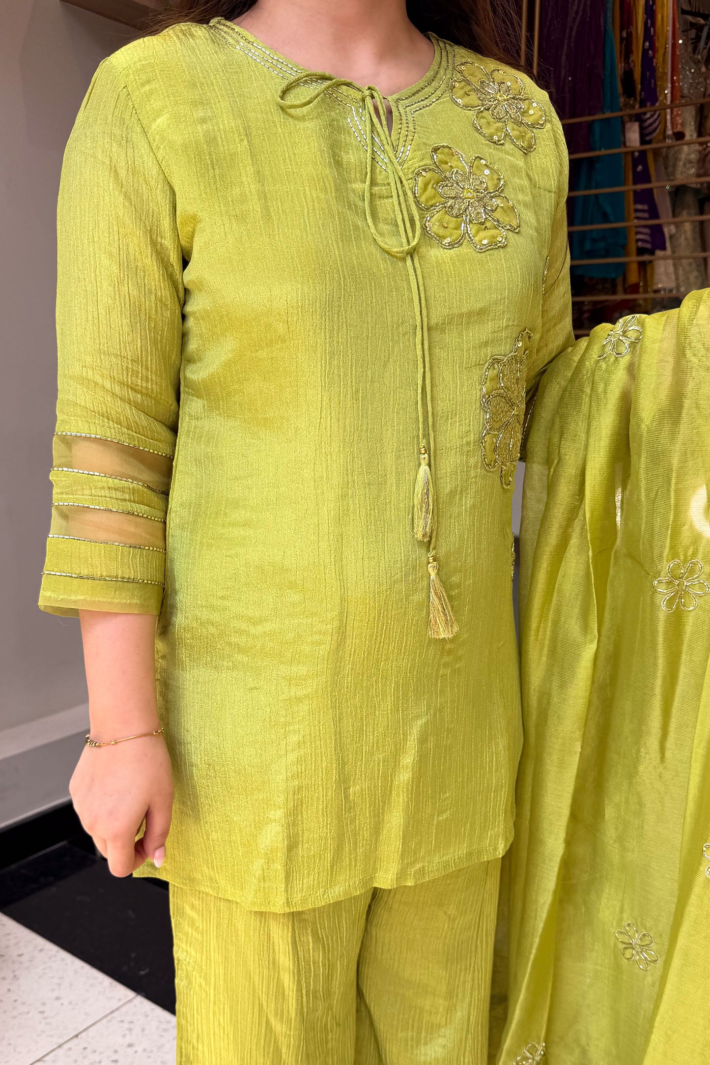 Priyal Floral Embroidered Suit Set