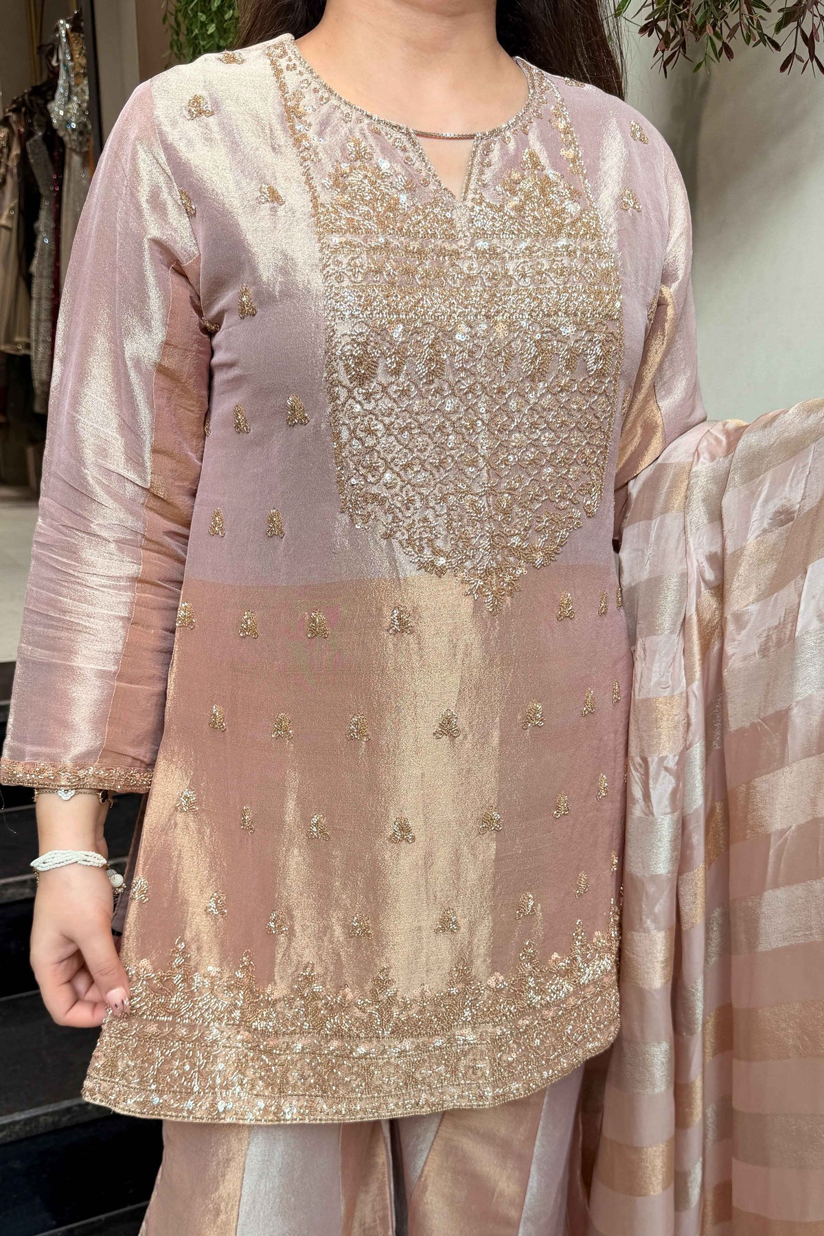 Vridhaya Hand Embroidered Suit Set