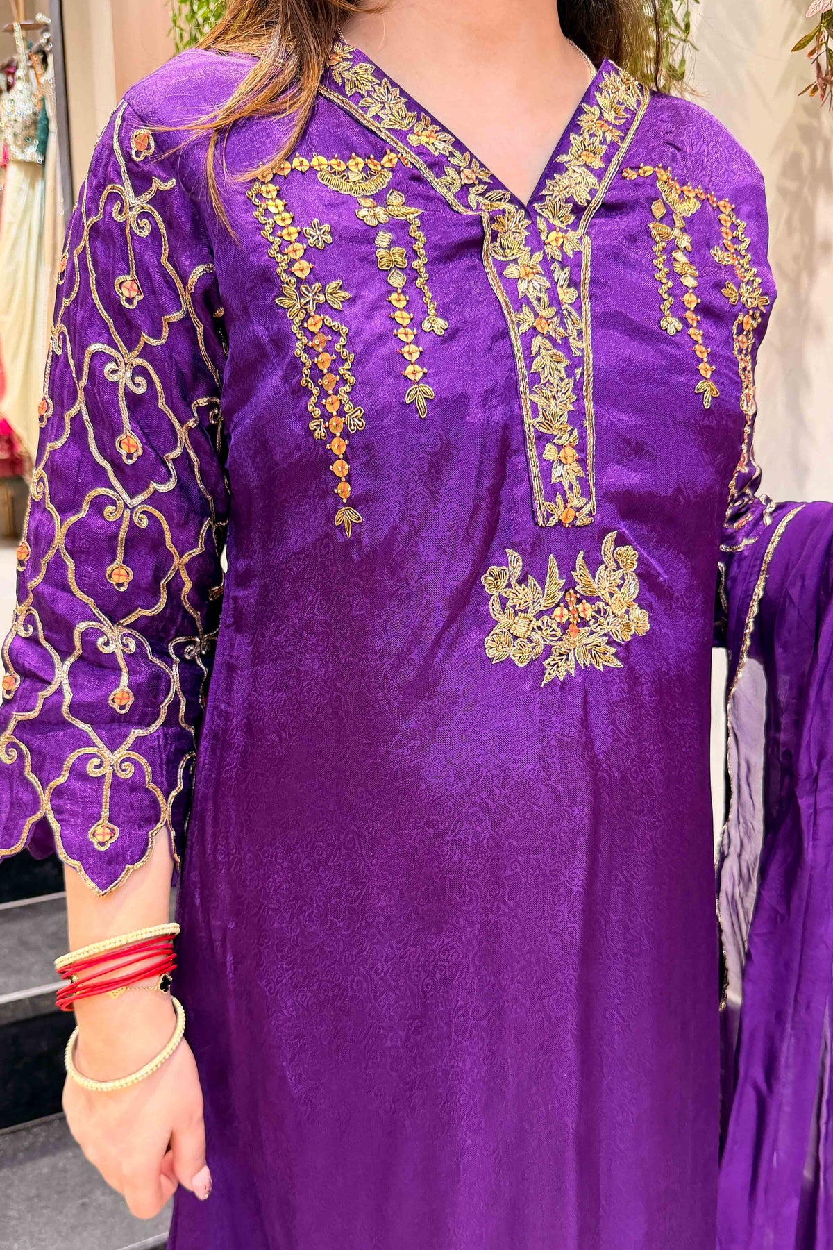 Idhara Hand Embroidered Suit Set
