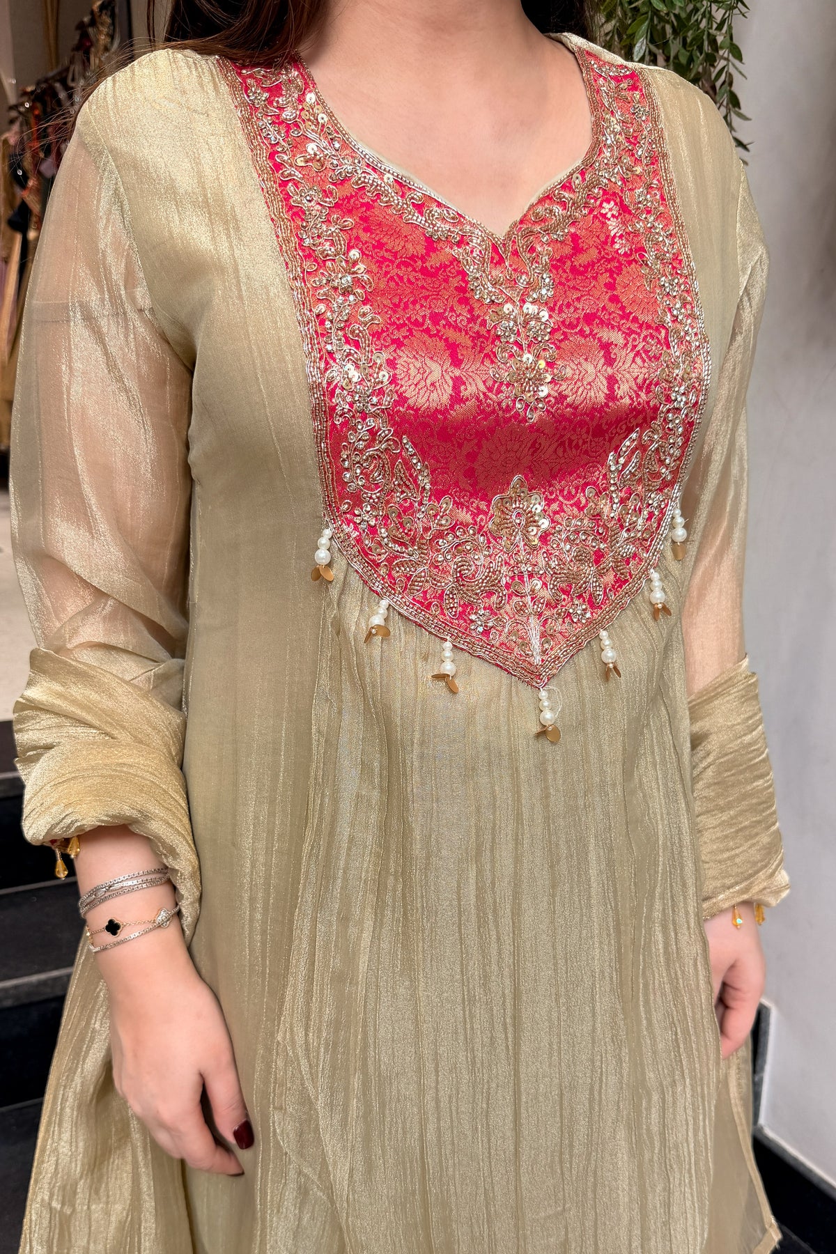 Ashnoor Embroidered Suit Set