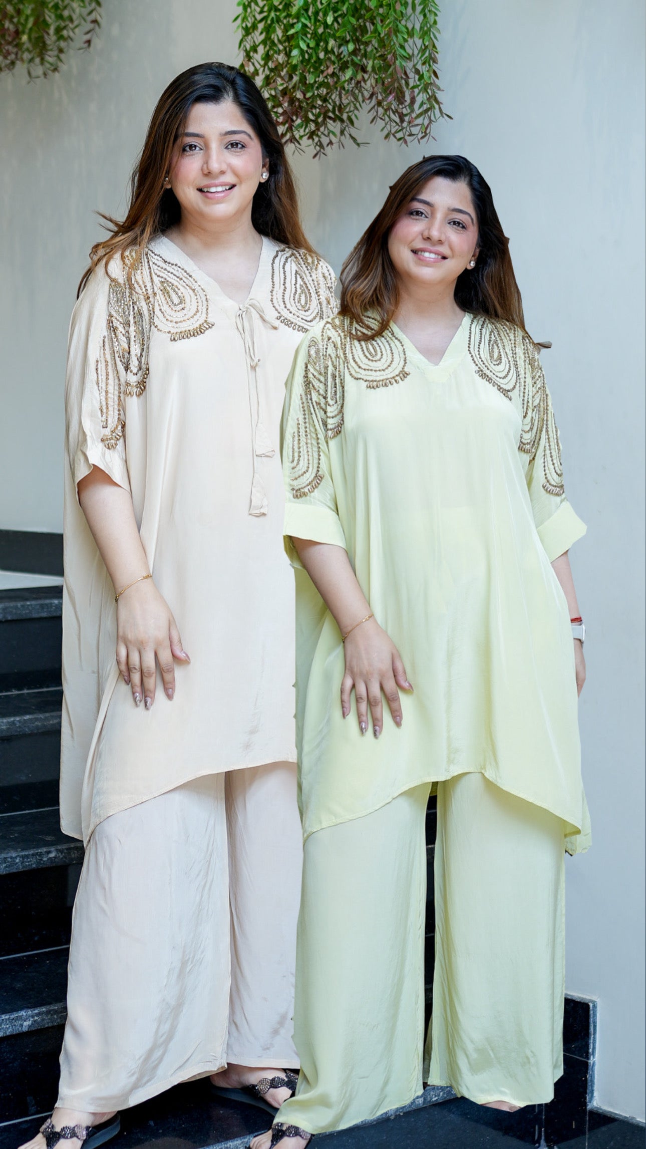 Sana Beads Detailing Co ord Set