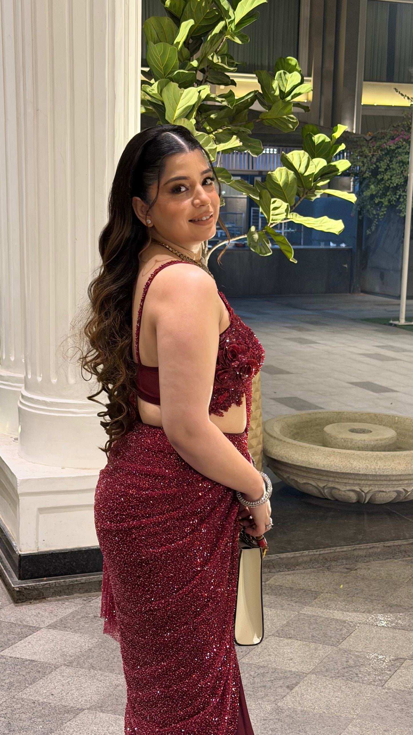 Diara Hand Embroidered Drape Saree