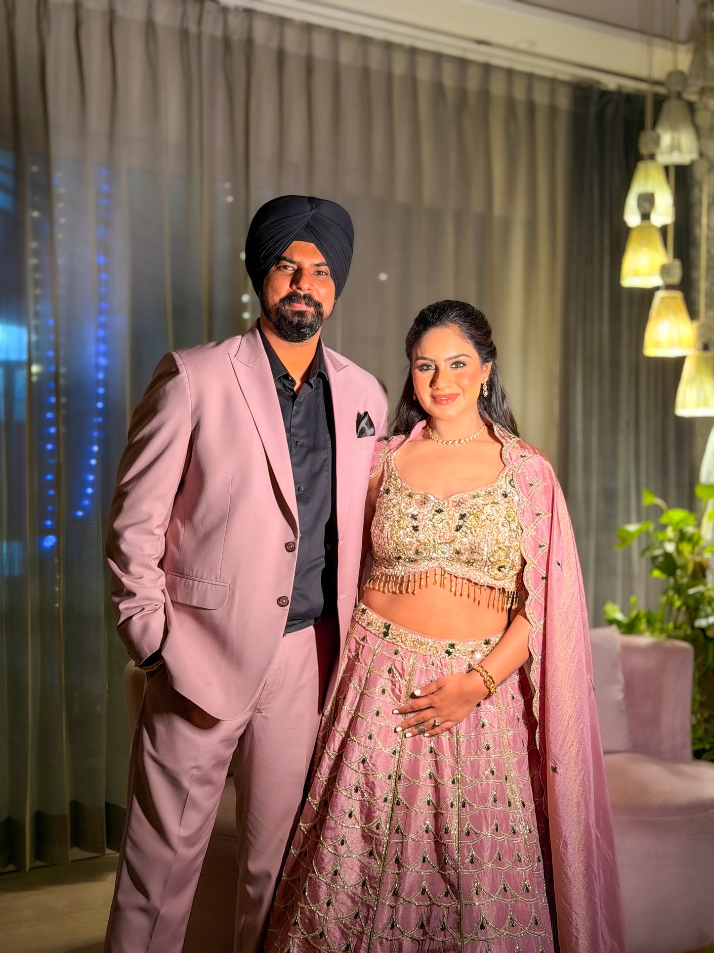 Ahilya Pink Hand Embroidered Lehenga