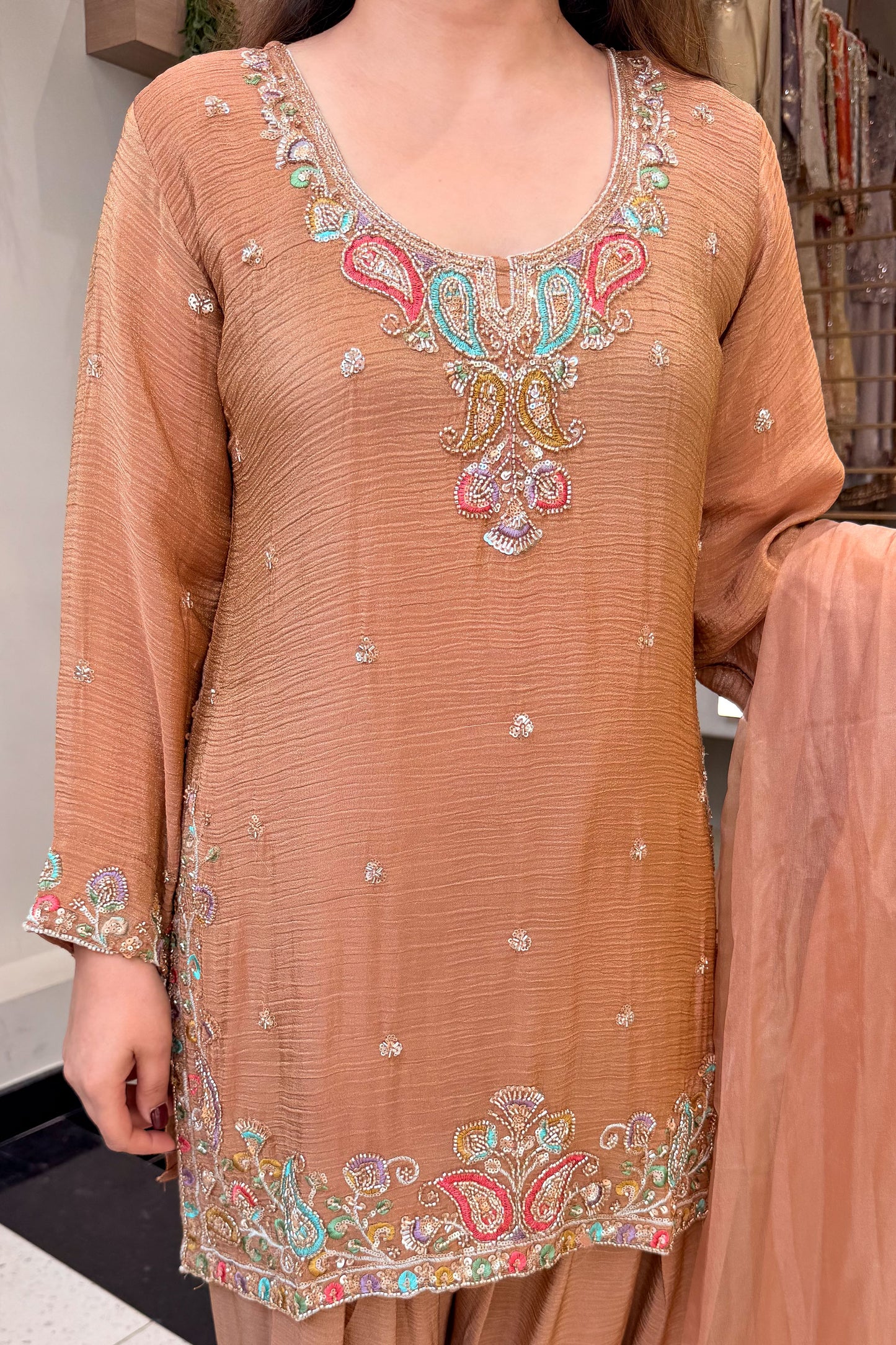Avira Hand Embroidered Suit Set