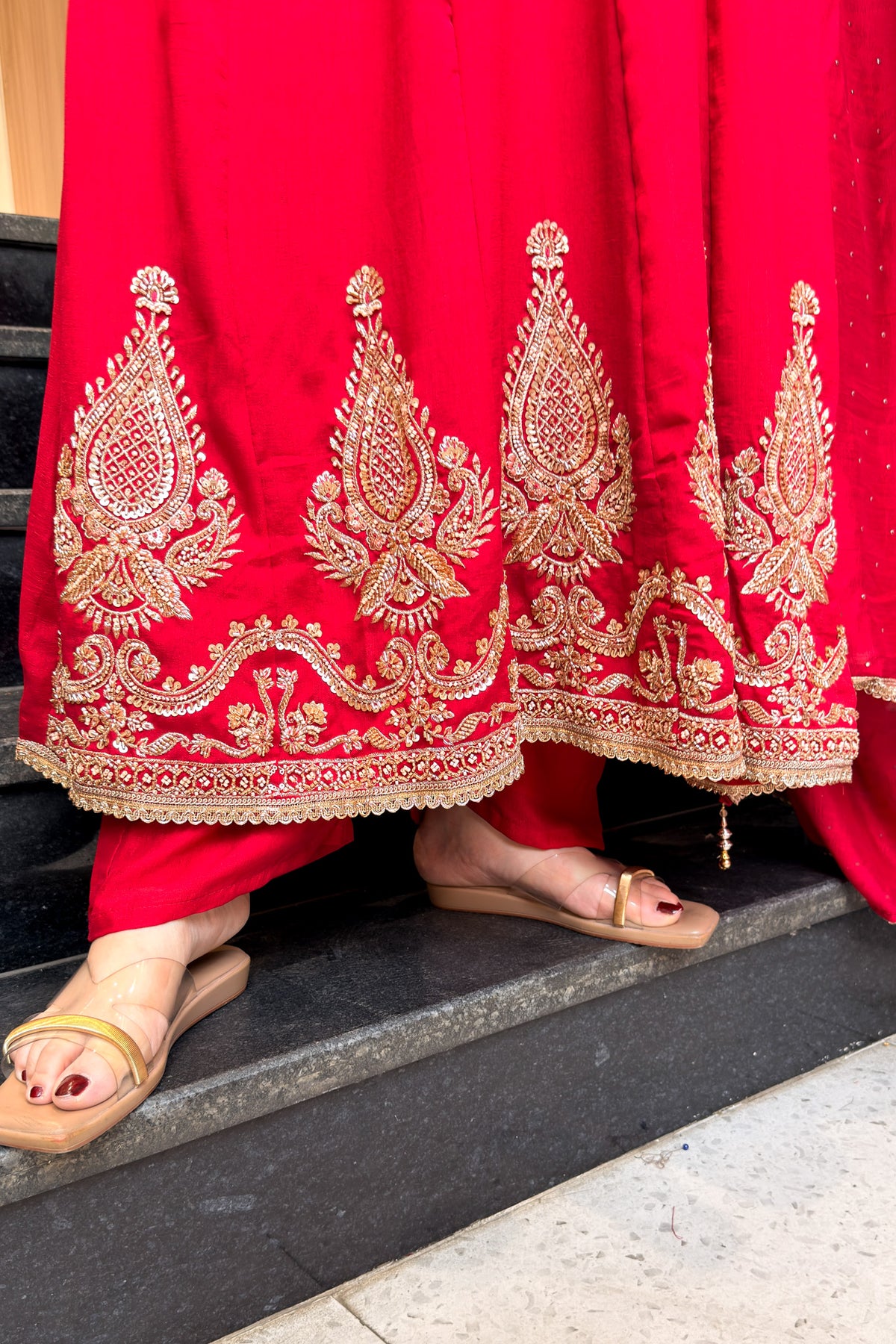 Eira Hand Embroidered Anarkali Suit Set