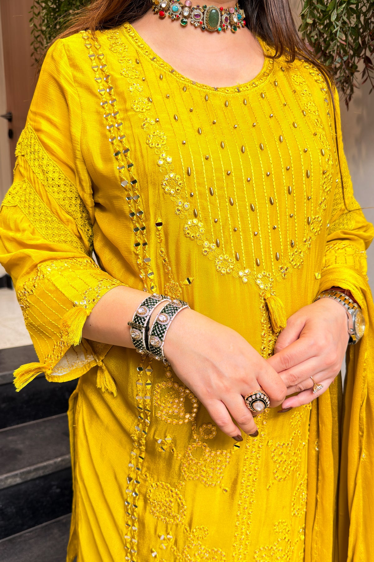 Jivana Embroidered Suit Set