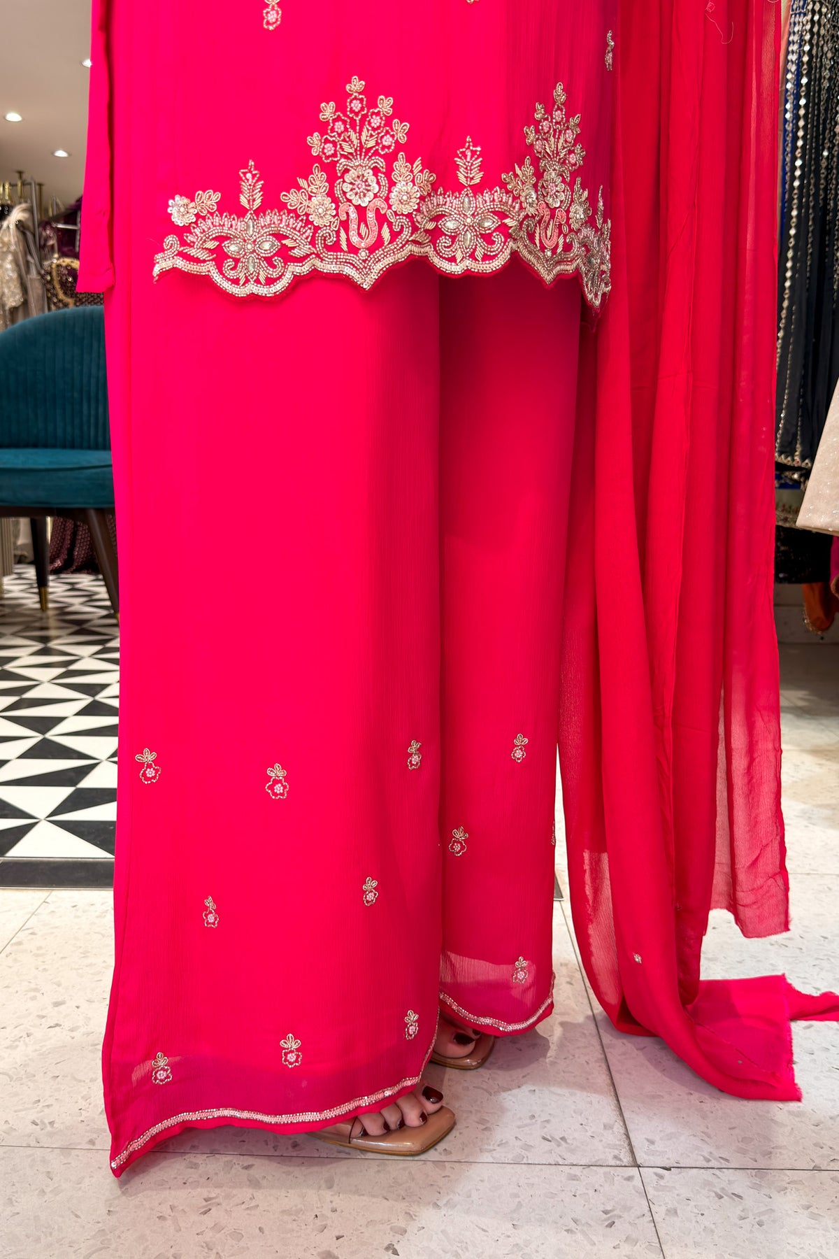 Divyani Hand Embroidered Suit Set