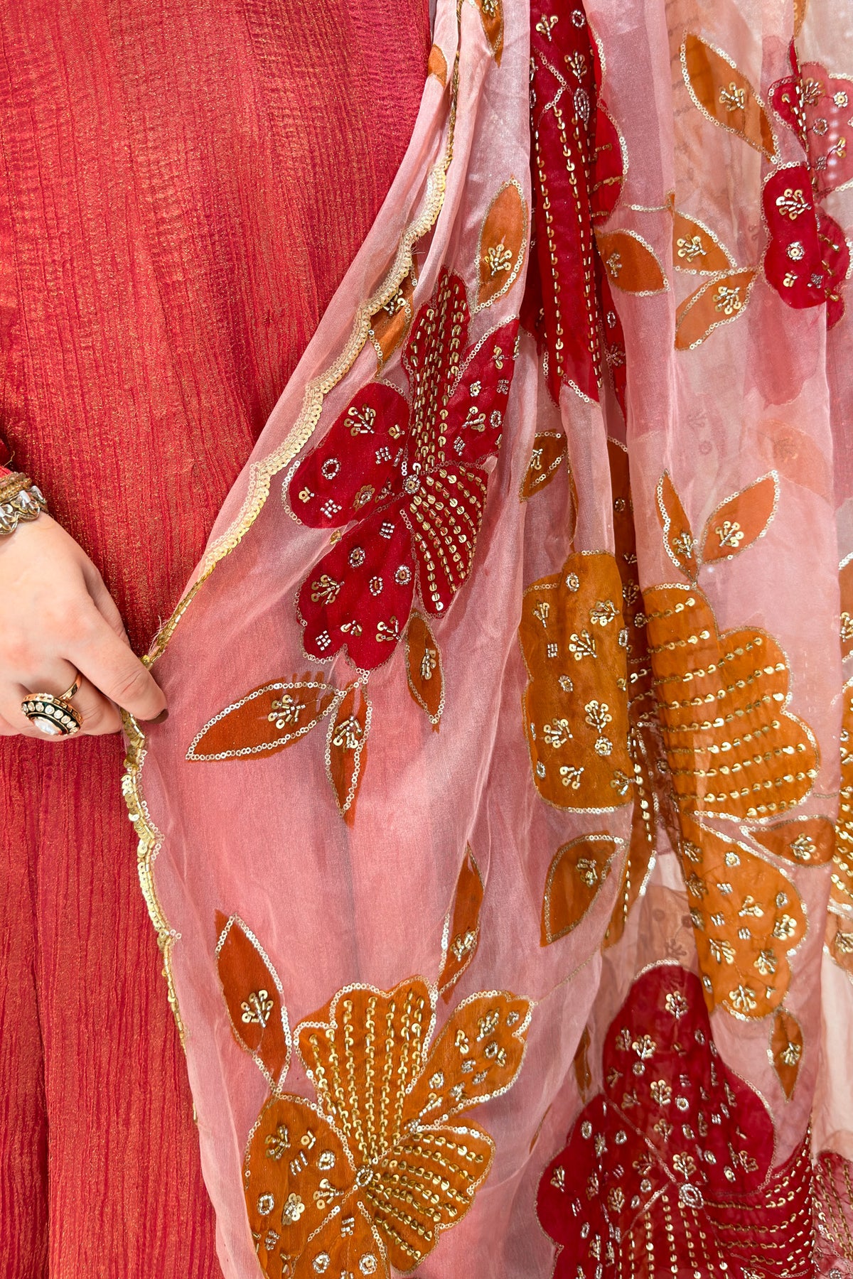 Sadah Embroidered Anarkali Suit Set