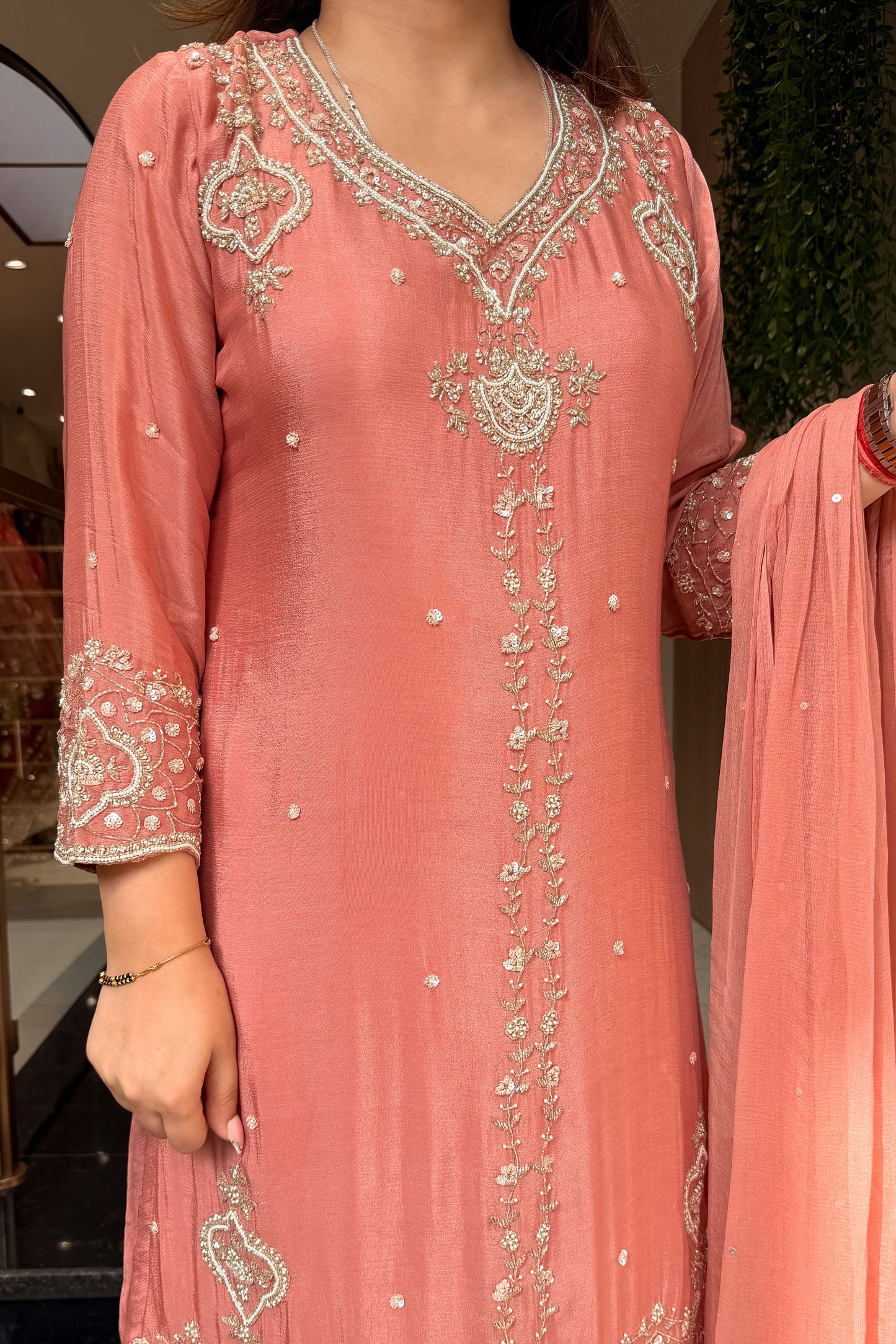 Kamiya Embroidered Suit Set