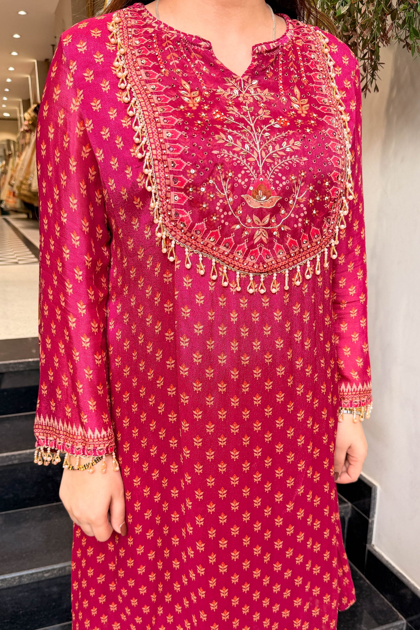 Divyani Printed Embroidered Co ord Set