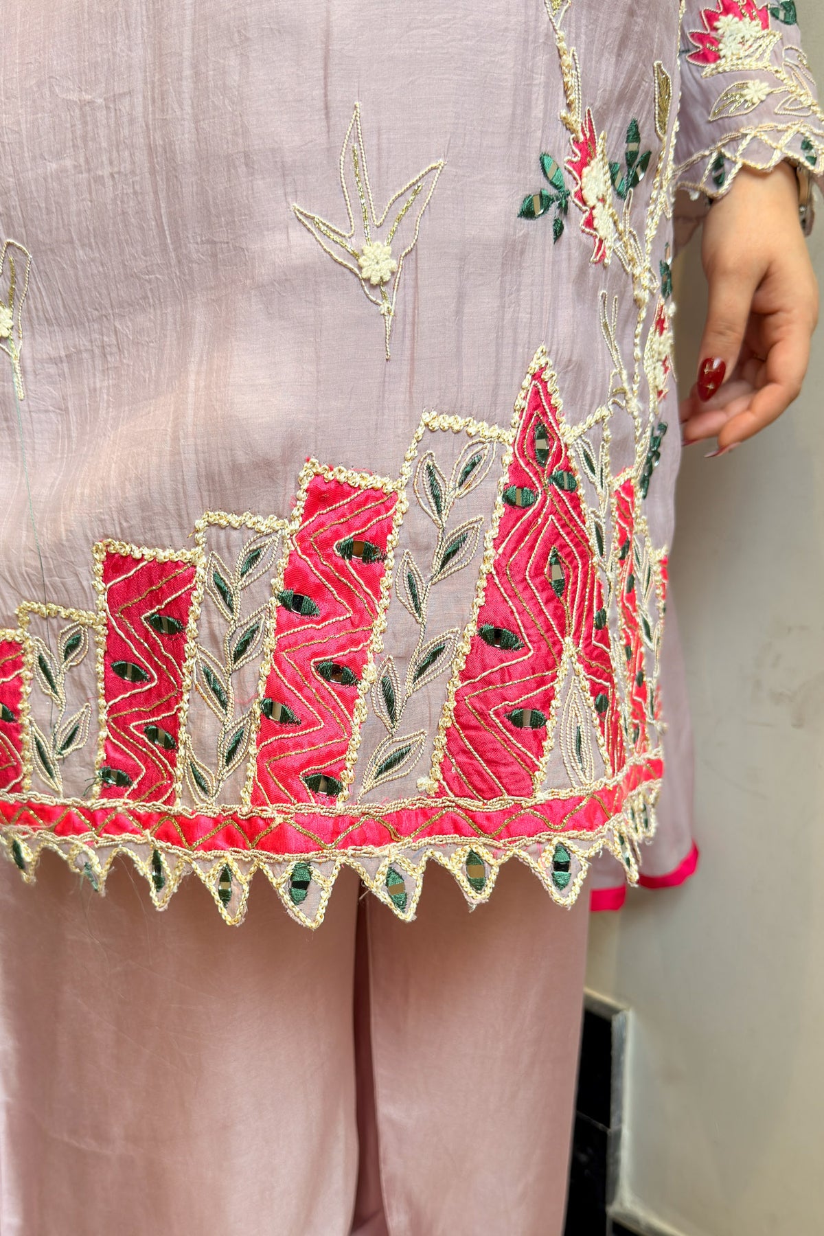 Virika Thread Embroidered Suit Set