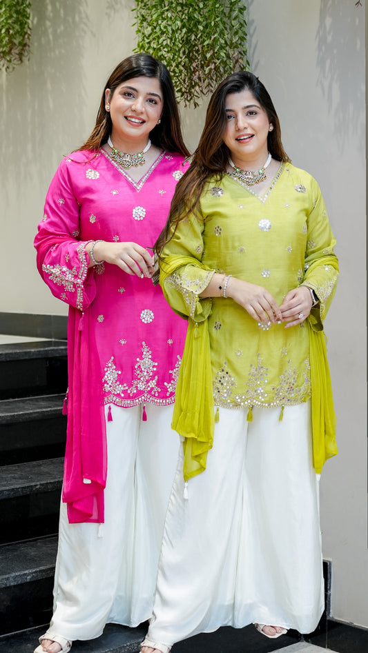 Danya Embroidered Garara Suit Set