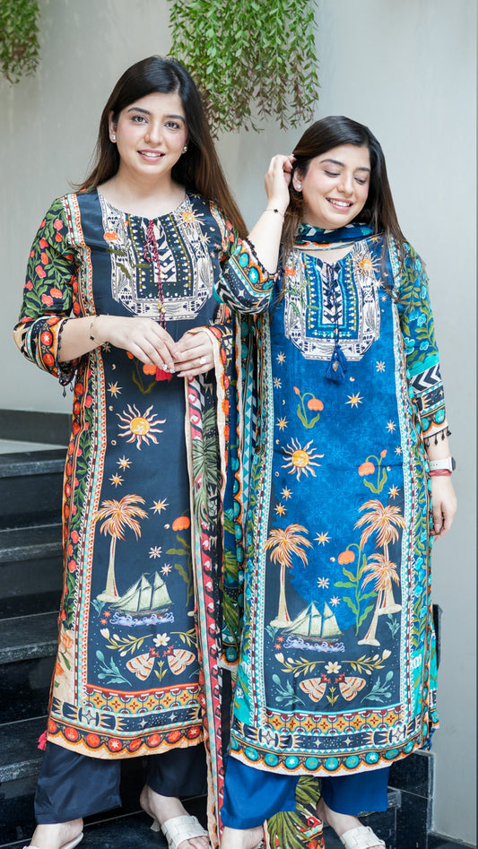 Aarvi Printed Suit Set