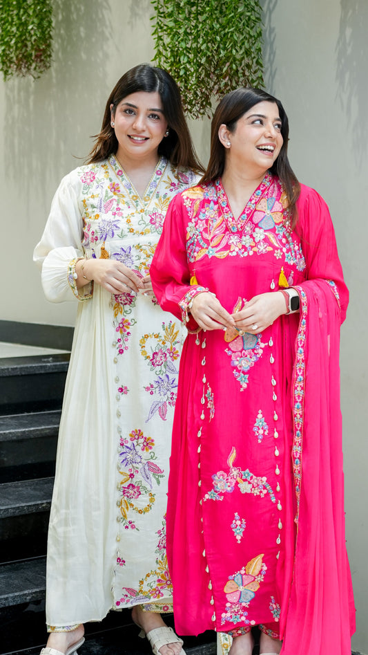 Kimaya Floral Detailing Suit Set