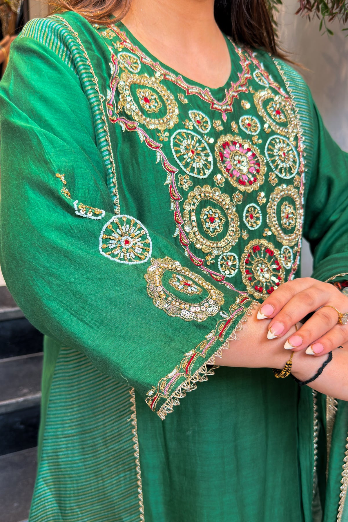Shavika Hand Embroidered Suit Set