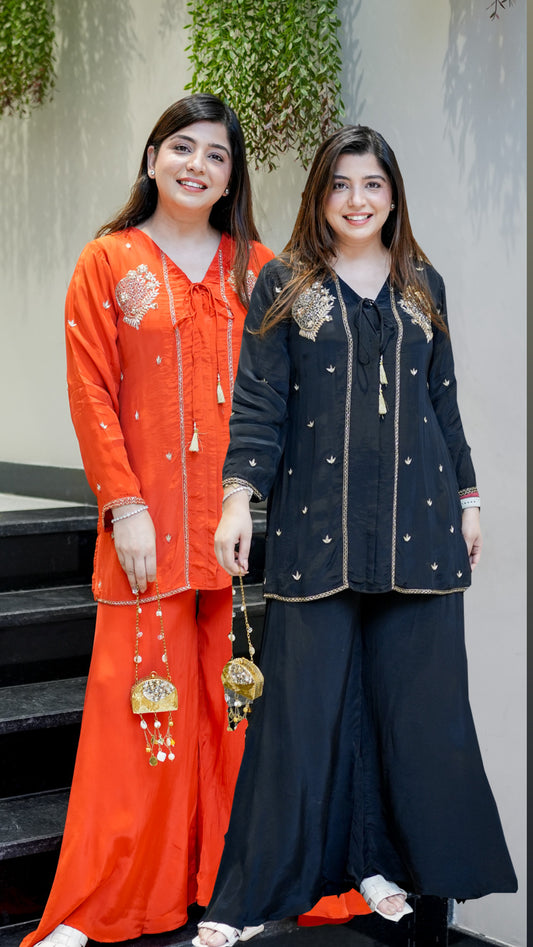 Farida Embroidered Co ord Set