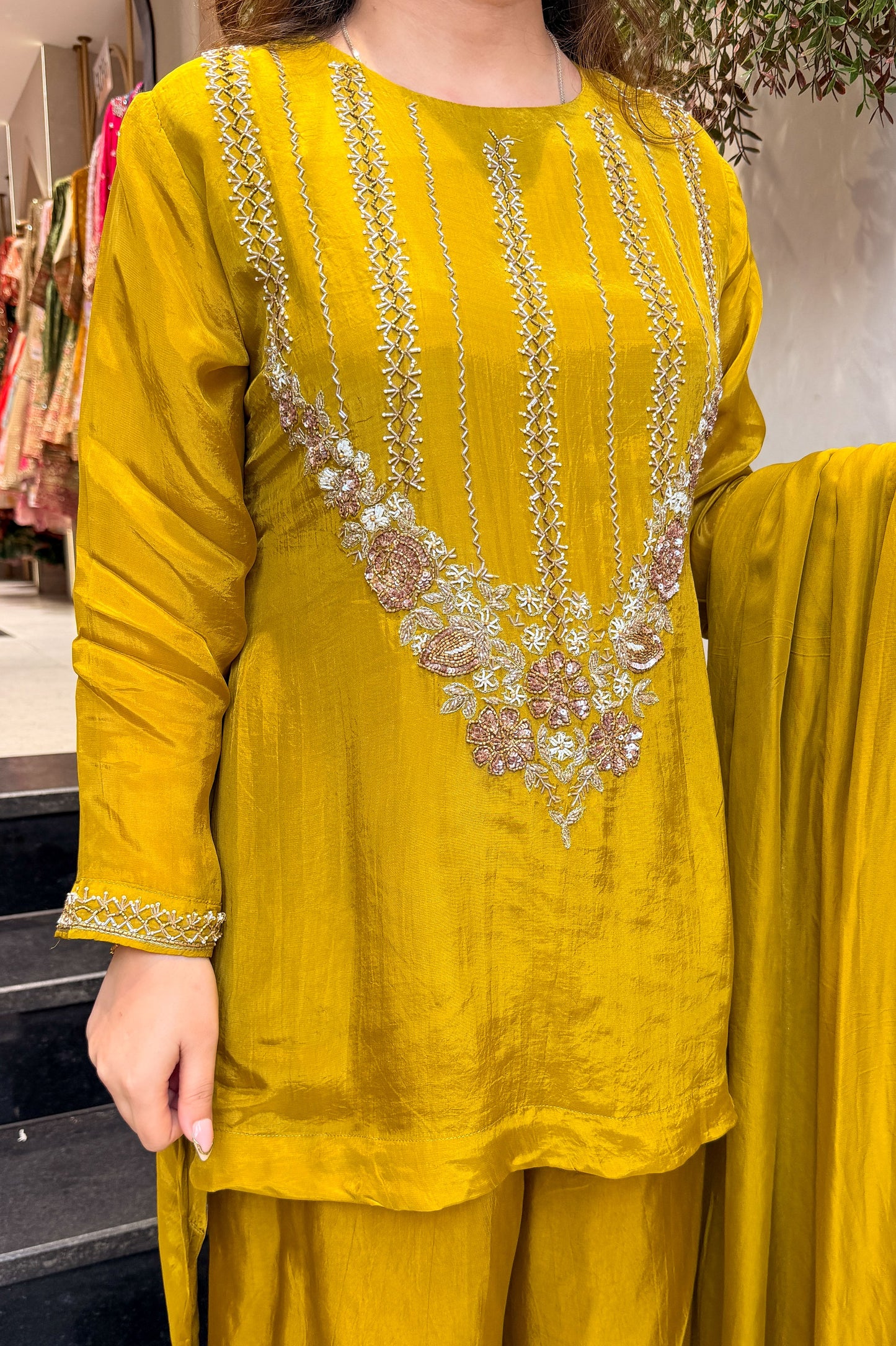 Shehnaz Embroidred Upside Down Suit