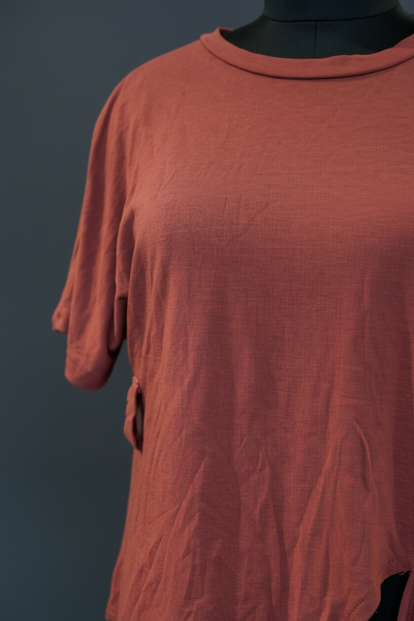 Rust Side Cut Tshirt
