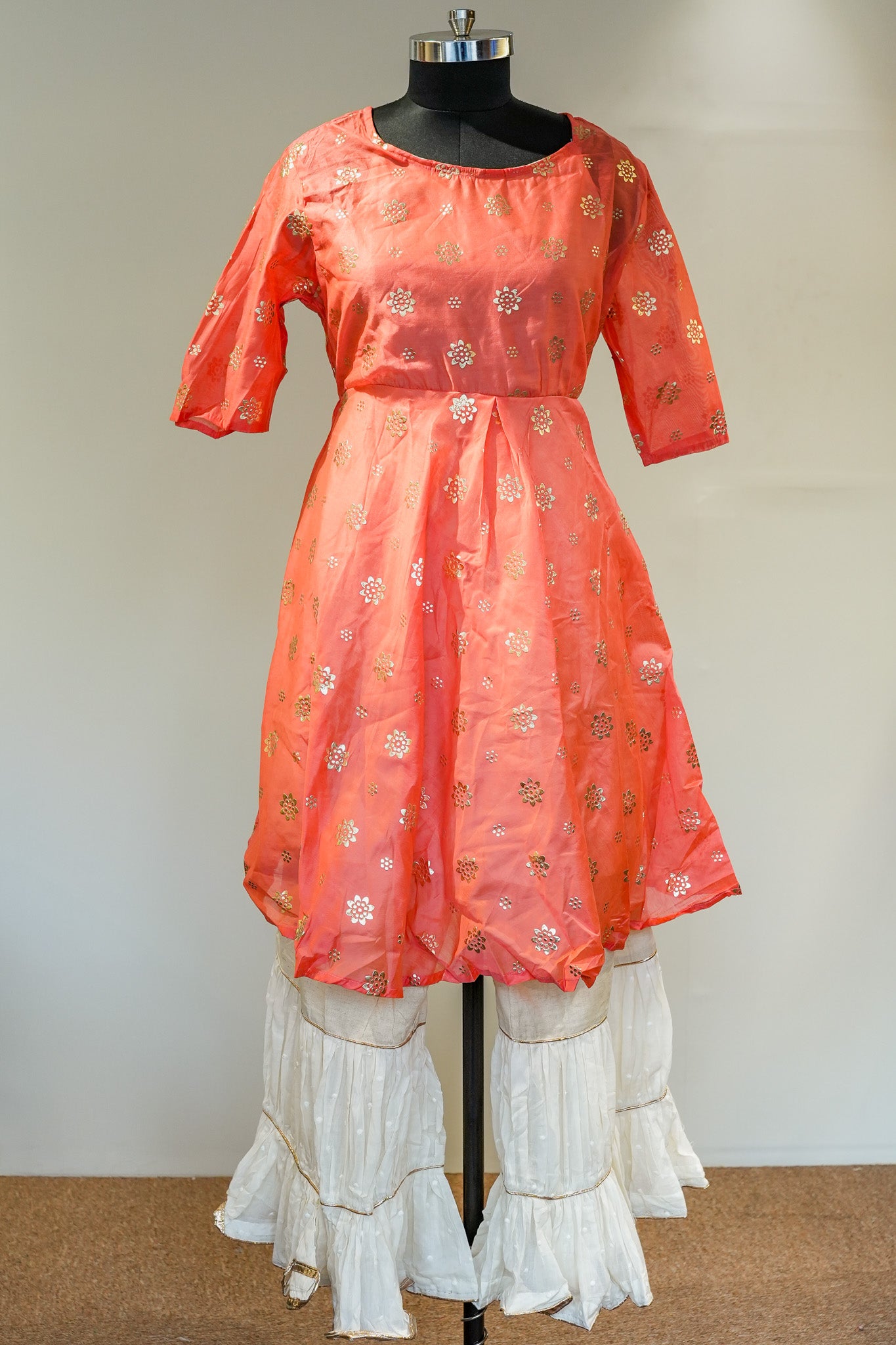Kalaa Foil Work Co ord Set