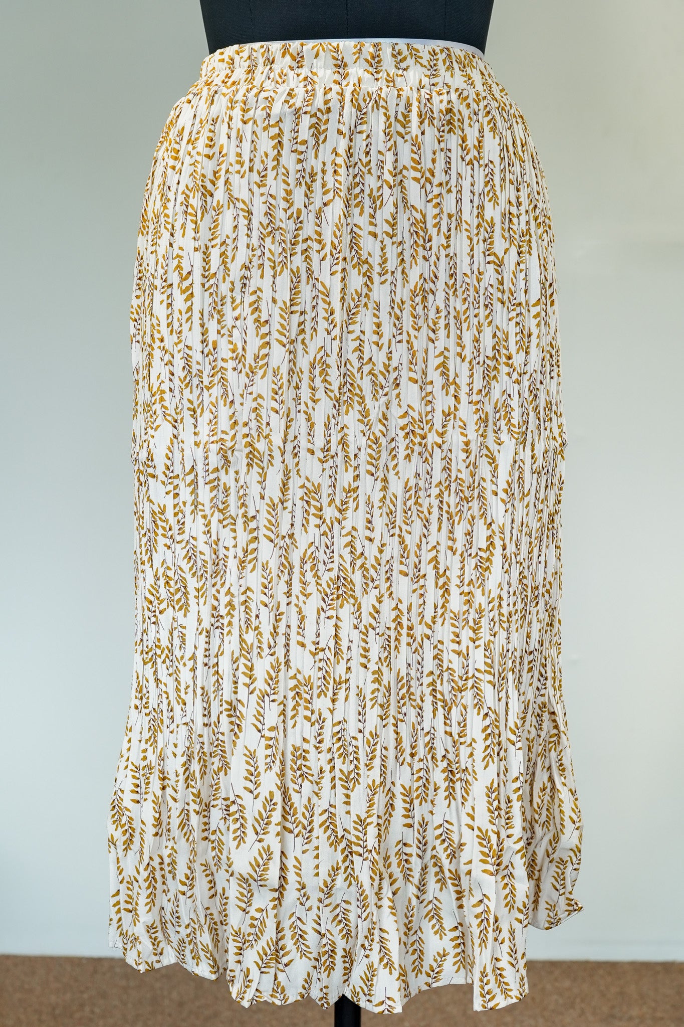 Printed Pleated Skirt