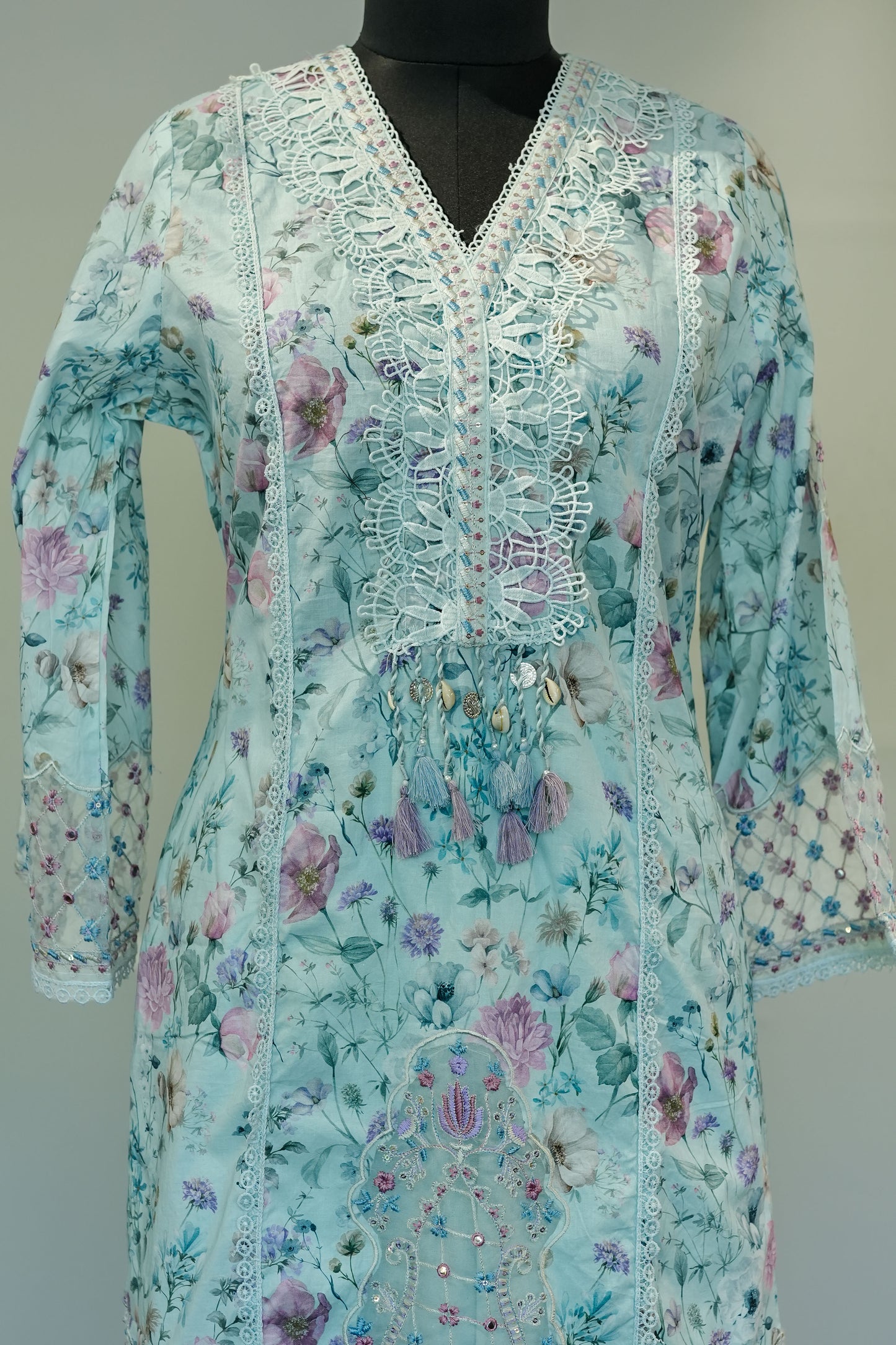 Purthi Printed Pakistani Suit Set