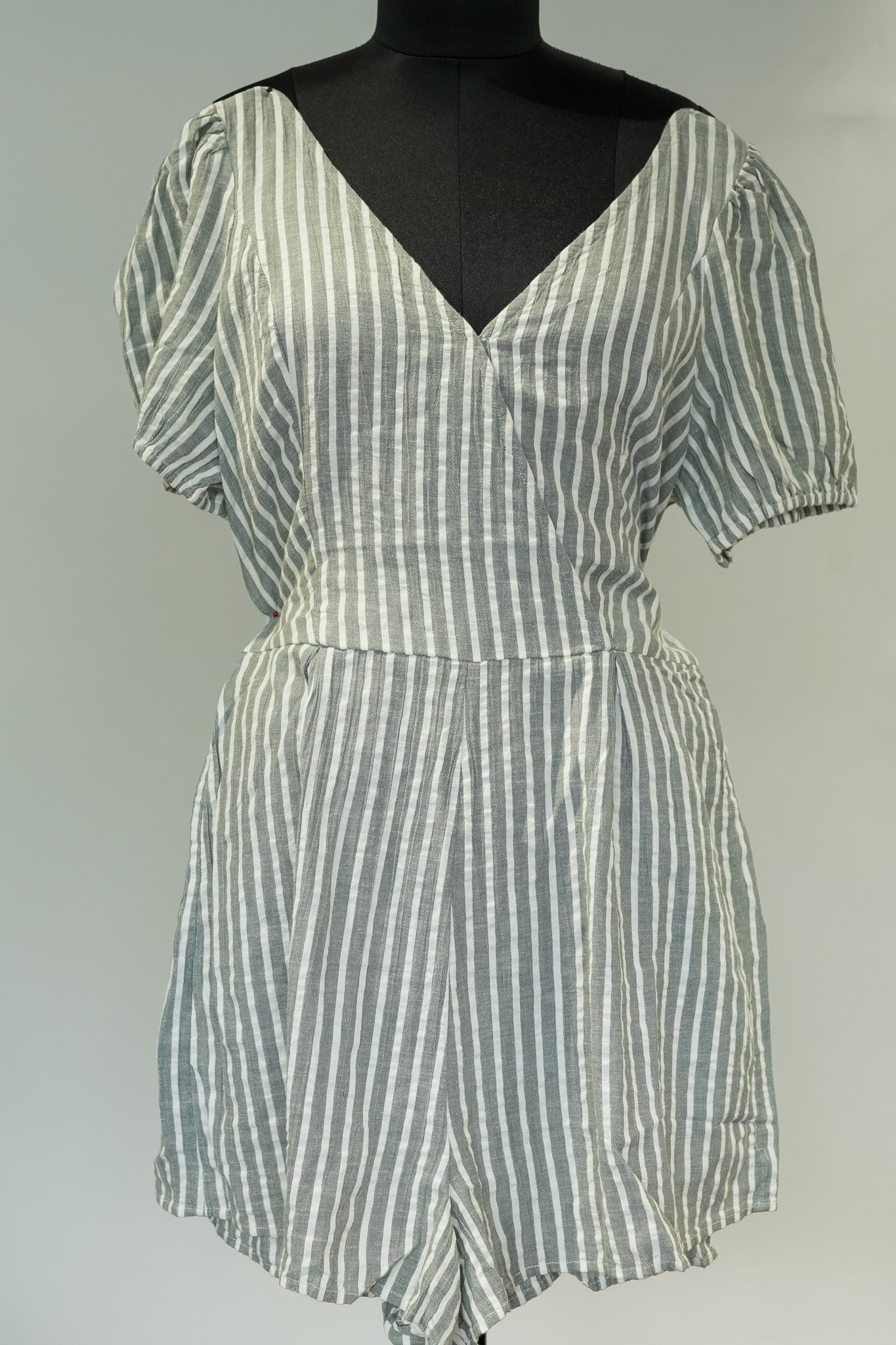 Striped Short Playsuit