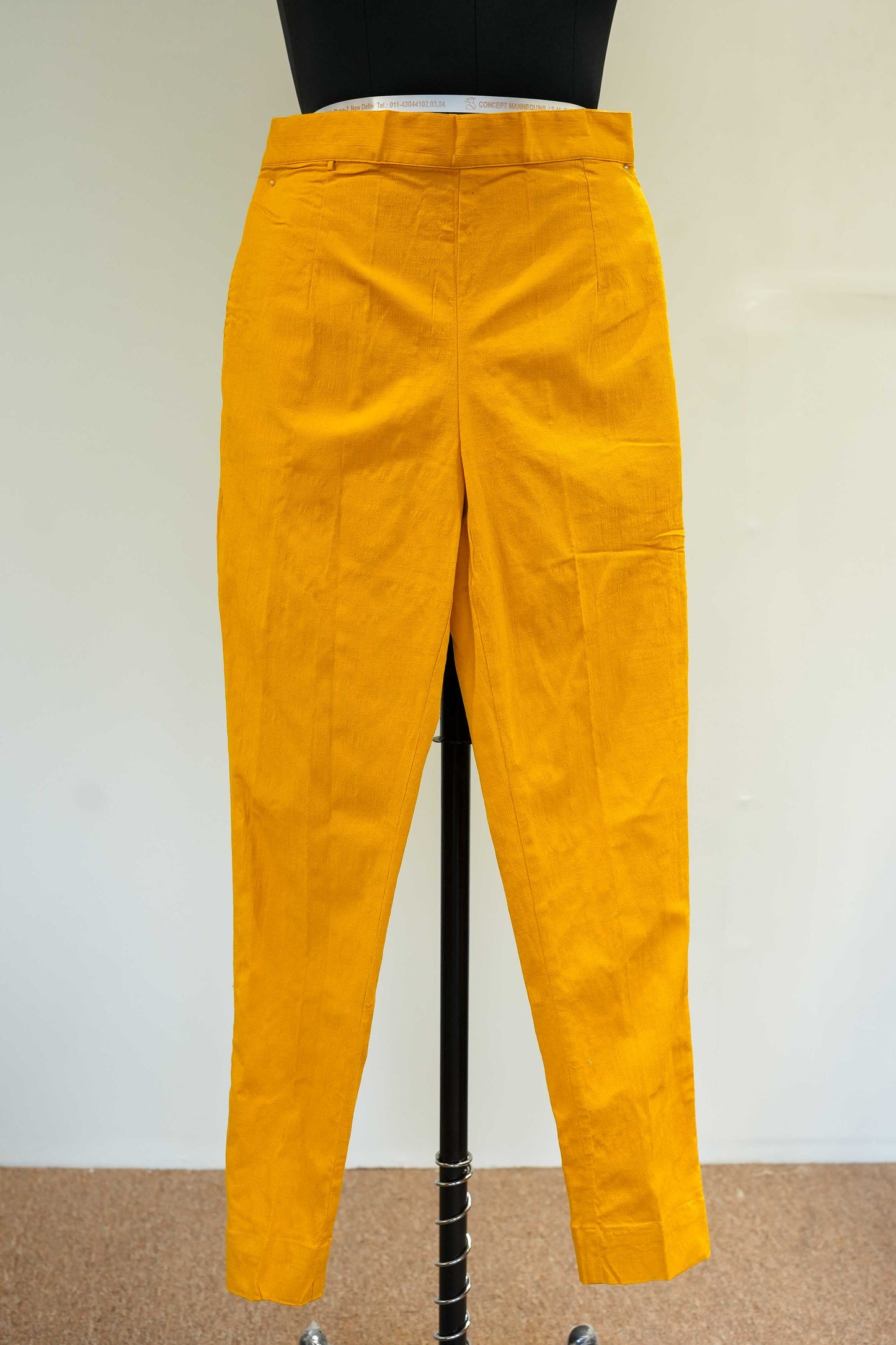 Yellow Straight Pants