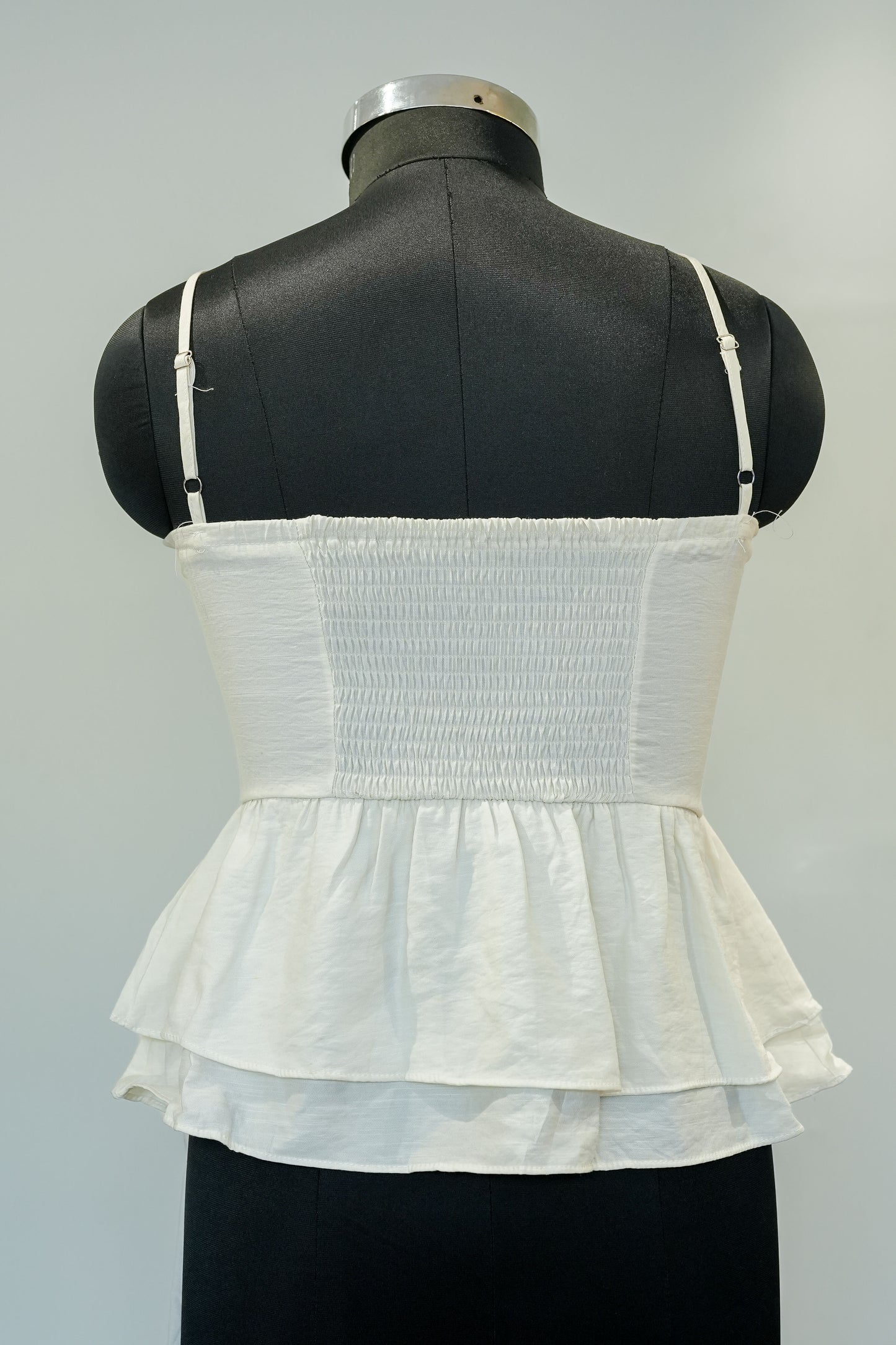White Peplum Co ord Set