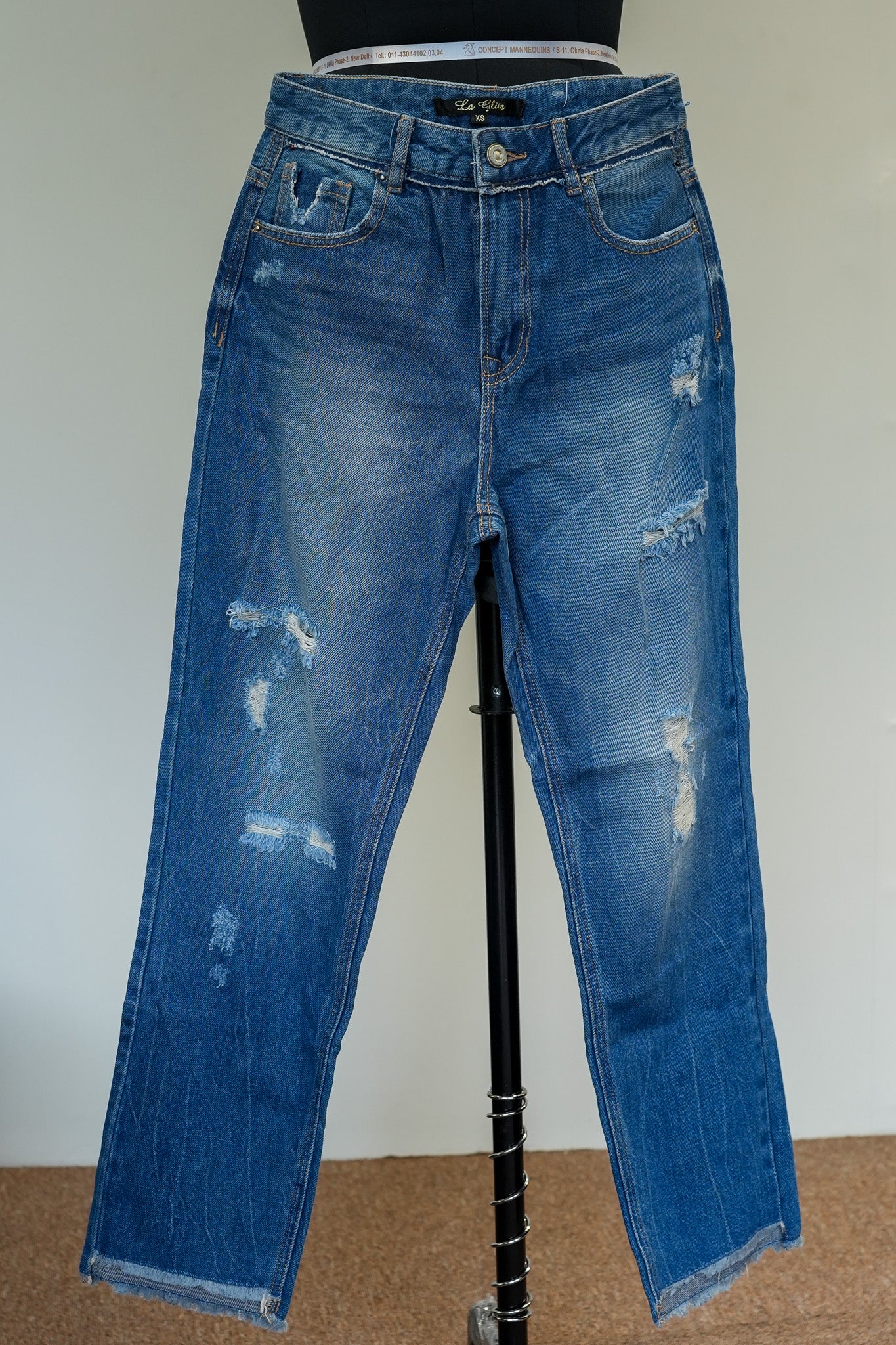 Blue Rugged Jeans